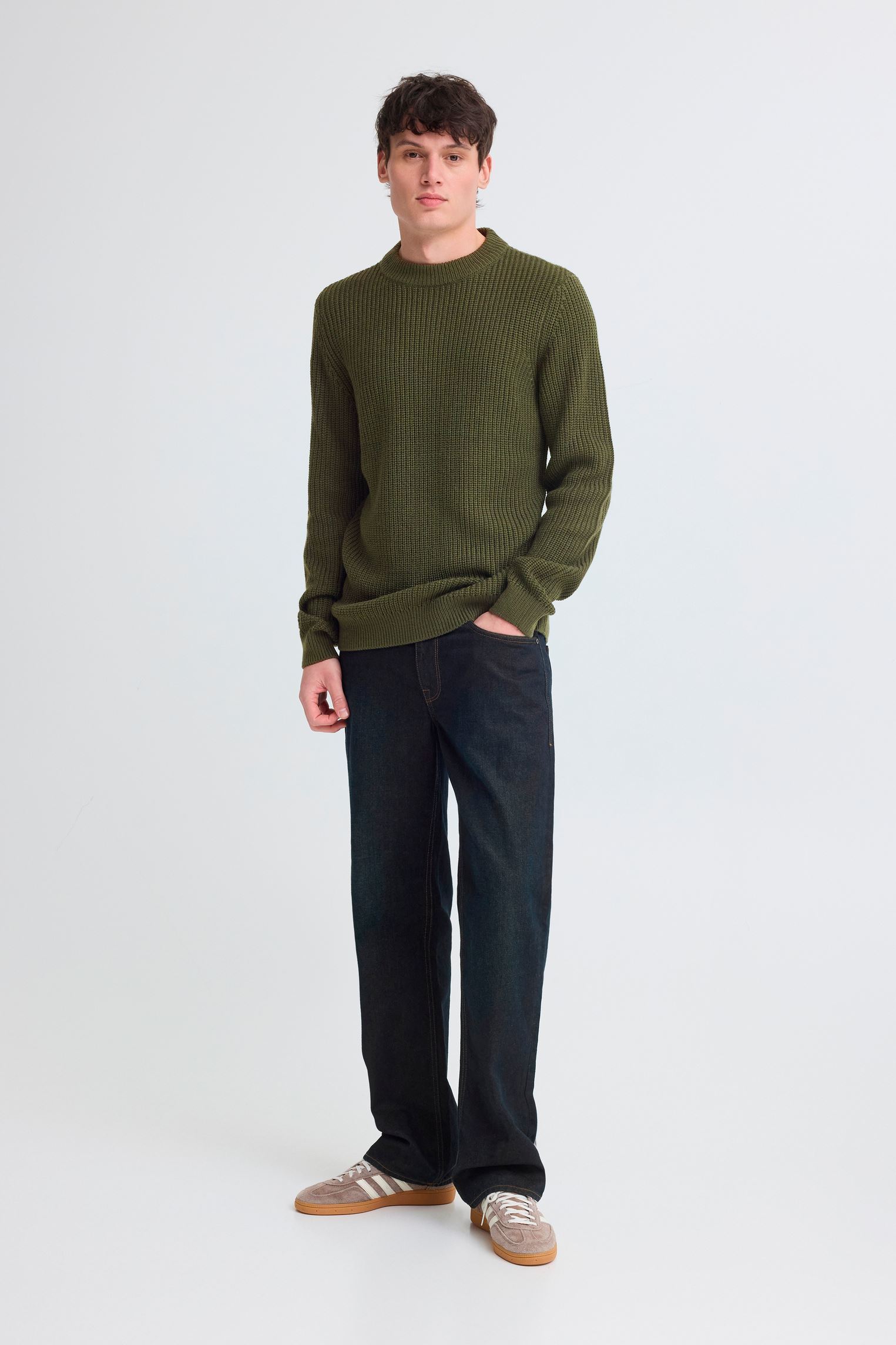 Pulls Bhbjarke Crew homme kaki Blend Pulls Bhbjarke Crew homme kaki FOREST NIGHT