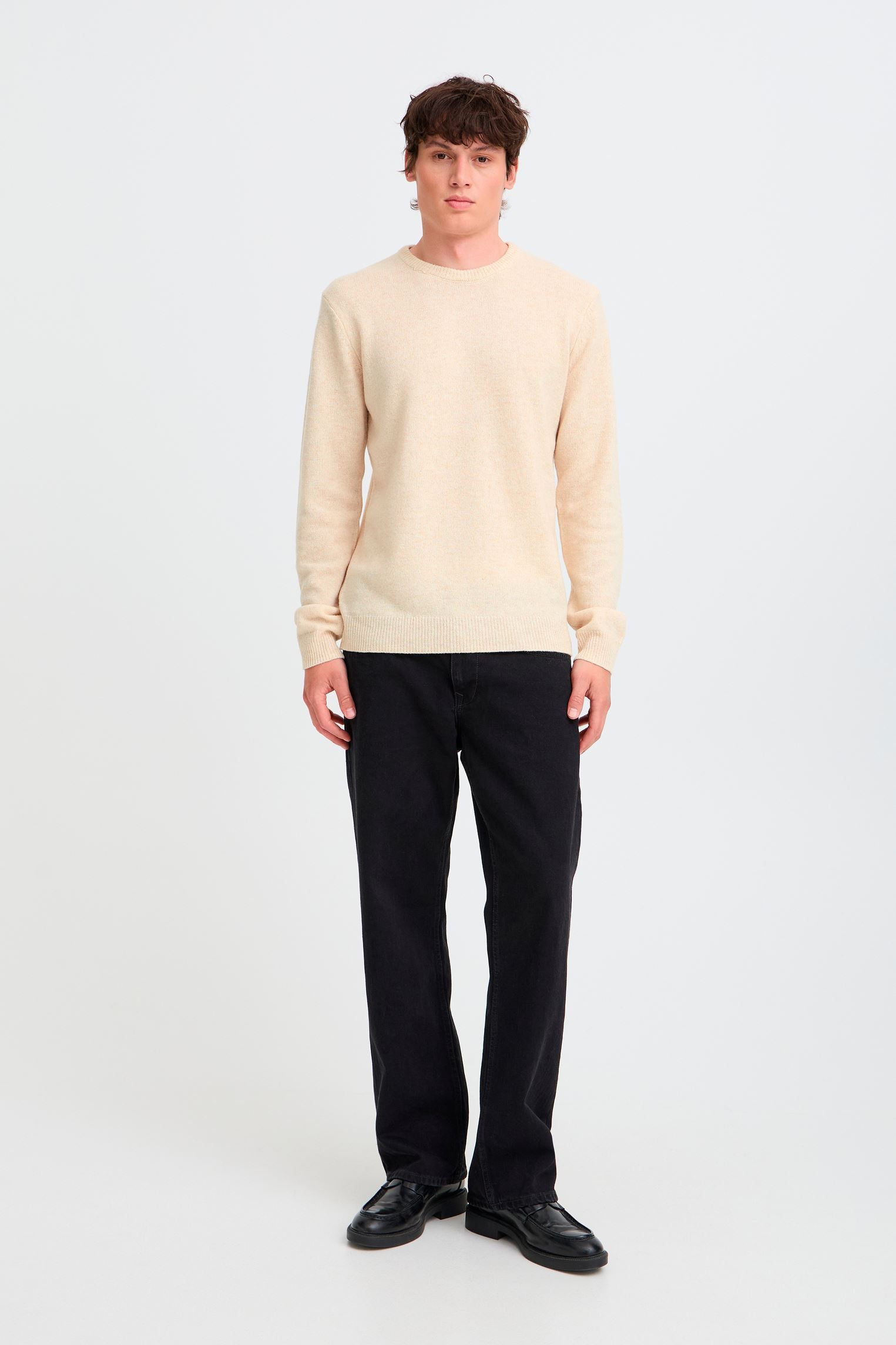 Pulls Bhbranko Crew Knit Noos homme beige Blend Pulls Bhbranko Crew Knit Noos homme beige CROCKERY MELANGE