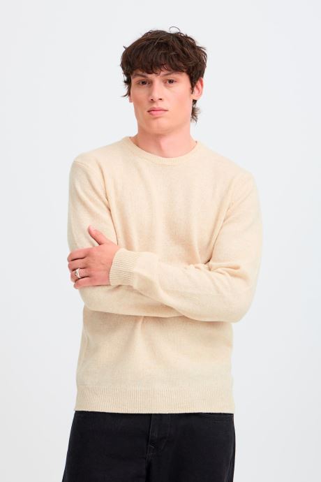 Blend Pulls Bhbranko Crew Knit Noos homme beige