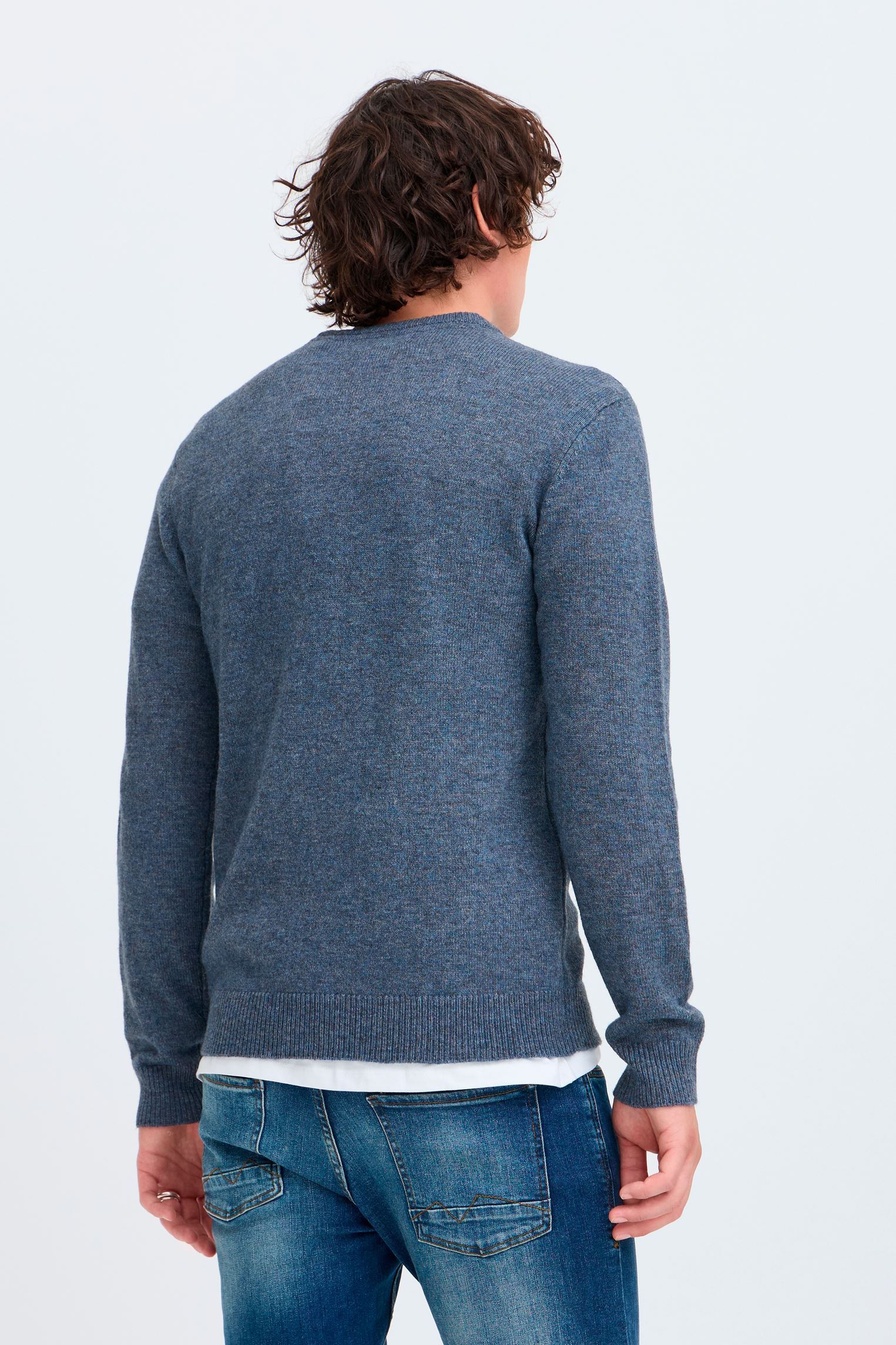 Pulls Bhbranko Crew Knit Noos homme bleu Blend Pulls Bhbranko Crew Knit Noos homme bleu STORMY WEATHER MELANGE