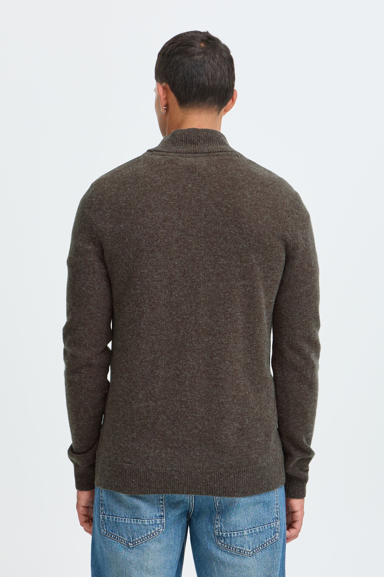 Truien Bhbranko Halfzipp Knit Noos heren bruin Blend Truien Bhbranko Halfzipp Knit Noos heren bruin TURKISH COFFEE MELANGE