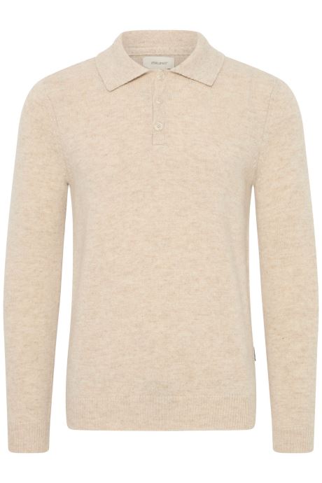 Blend Pulls Bhbranko Polo Knit Slim homme beige