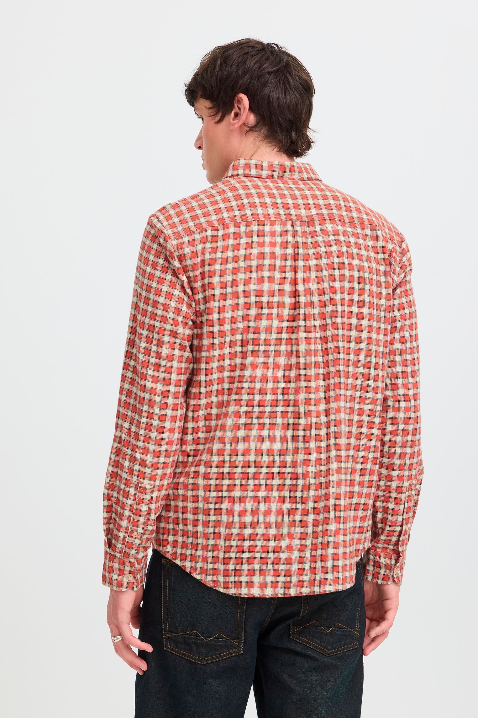 Chemises Bhcalli Shirt homme orange Blend Chemises Bhcalli Shirt homme orange CINNABAR