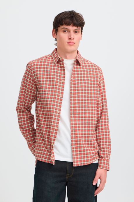 Blend Chemises Bhcalli Shirt homme orange