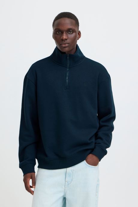 Blend Sweats Bhjuste 1/2 Zp Sweatshirt homme marine