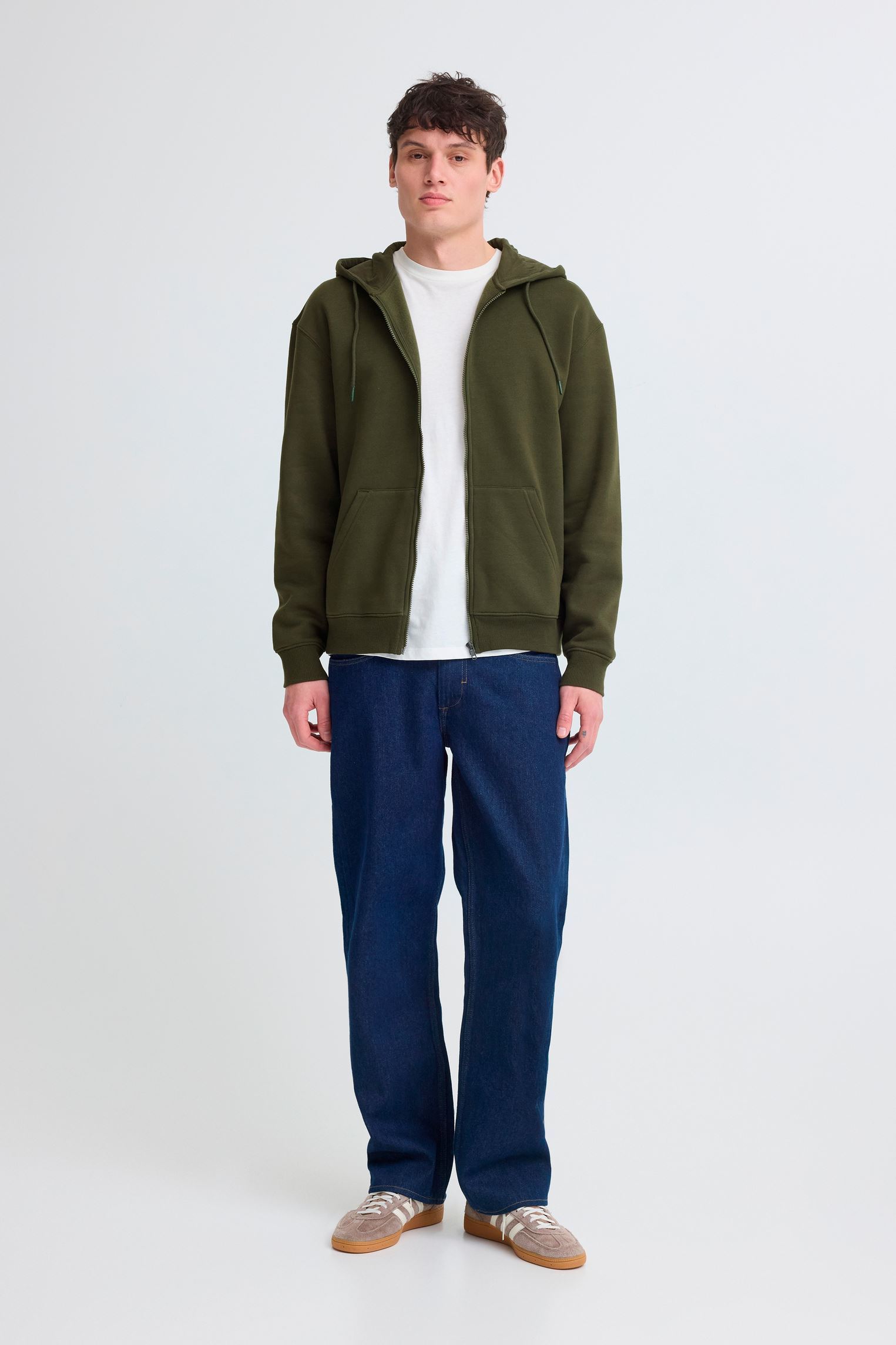 Vestes de survêtement Bhjuste Zp Thru Hooded Sweat homme kaki Blend Vestes de survêtement Bhjuste Zp Thru Hooded Sweat homme kaki FOREST NIGHT
