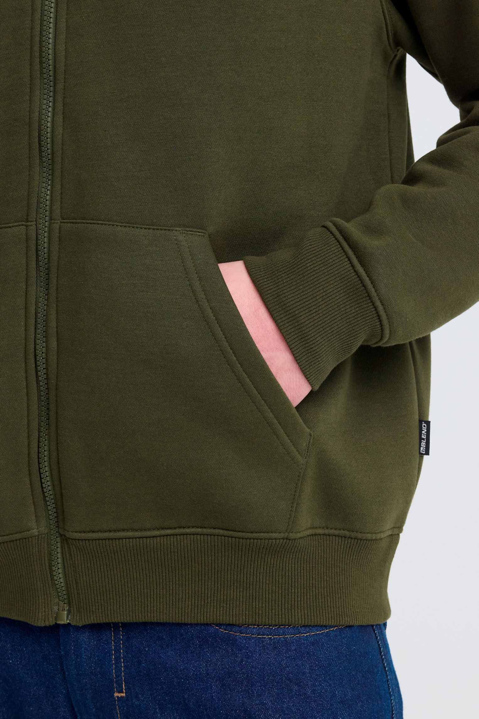 Vestes de survêtement Bhjuste Zp Thru Hooded Sweat homme kaki Blend Vestes de survêtement Bhjuste Zp Thru Hooded Sweat homme kaki FOREST NIGHT