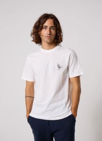 Tee-shirts Bhkaz S/S Emb Tee homme blanc Blend Tee-shirts Bhkaz S/S Emb Tee homme blanc SNOW WHITE WINE
