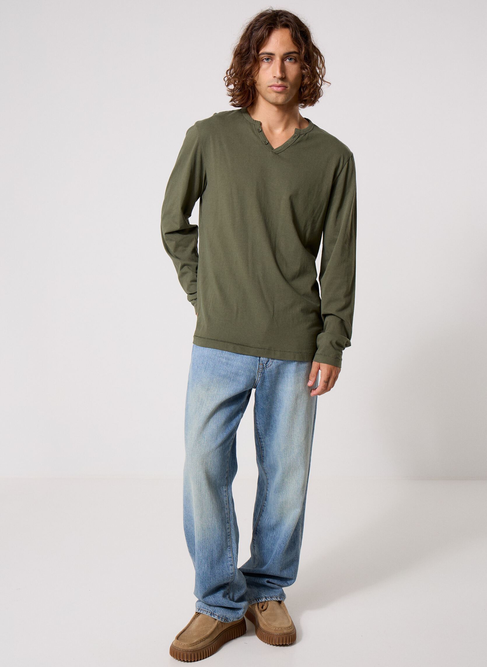 Tee-shirts Bhkonstantin L/S Wash Tee homme vert Blend Tee-shirts Bhkonstantin L/S Wash Tee homme vert DEEP DEPTHS