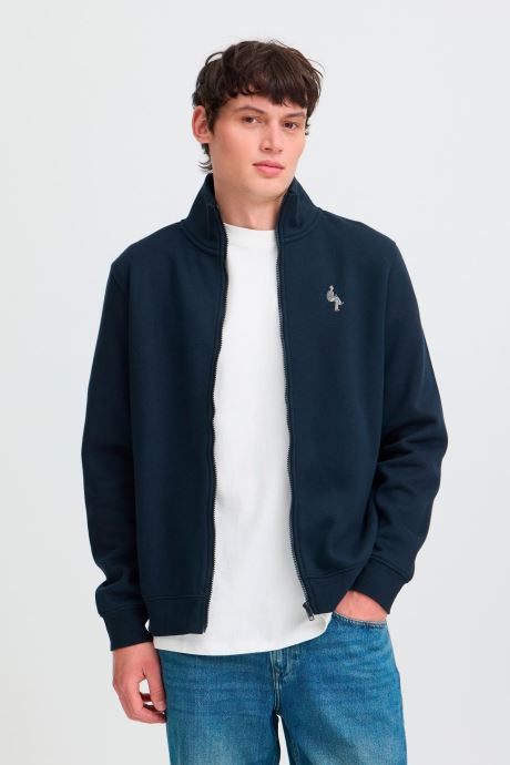 Blend Trainingsjacken Bhlawson Emb Zp Cardigan herren marineblau