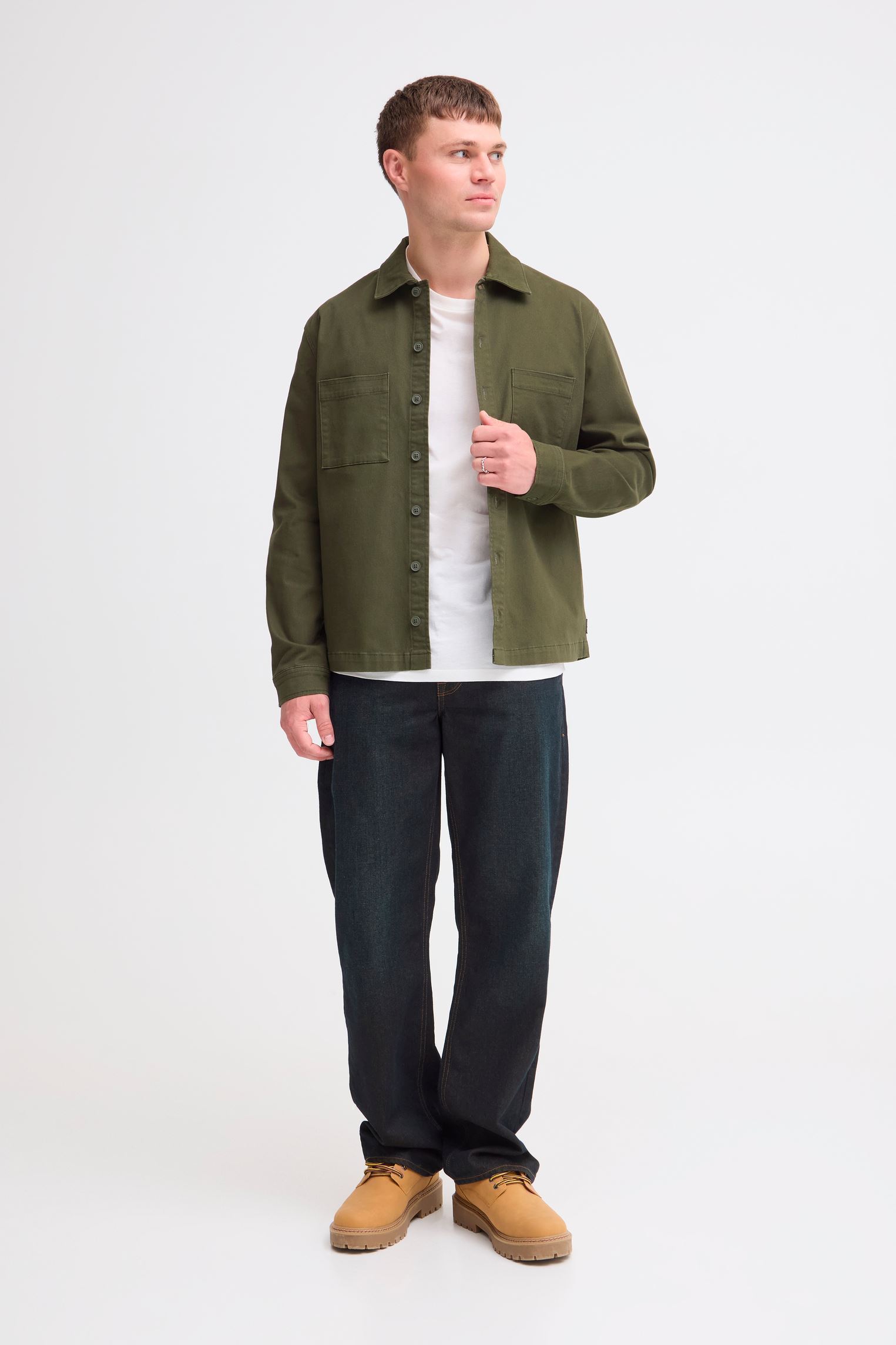 Chemises Bhmeino Overshirt homme kaki Blend Chemises Bhmeino Overshirt homme kaki FOREST NIGHT