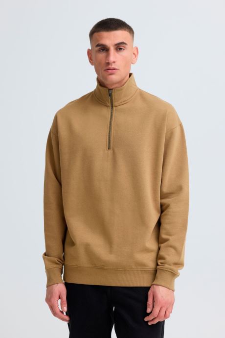 SOLID Sweats Sdlenz Halfzip homme camel