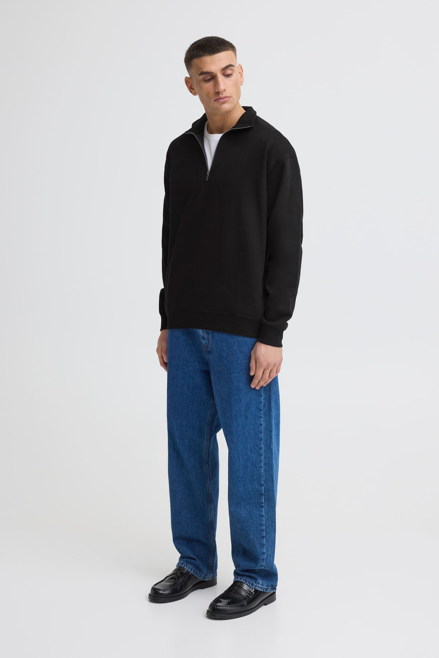Sweats Sdlenz Halfzip homme noir SOLID Sweats Sdlenz Halfzip homme noir TRUE BLACK
