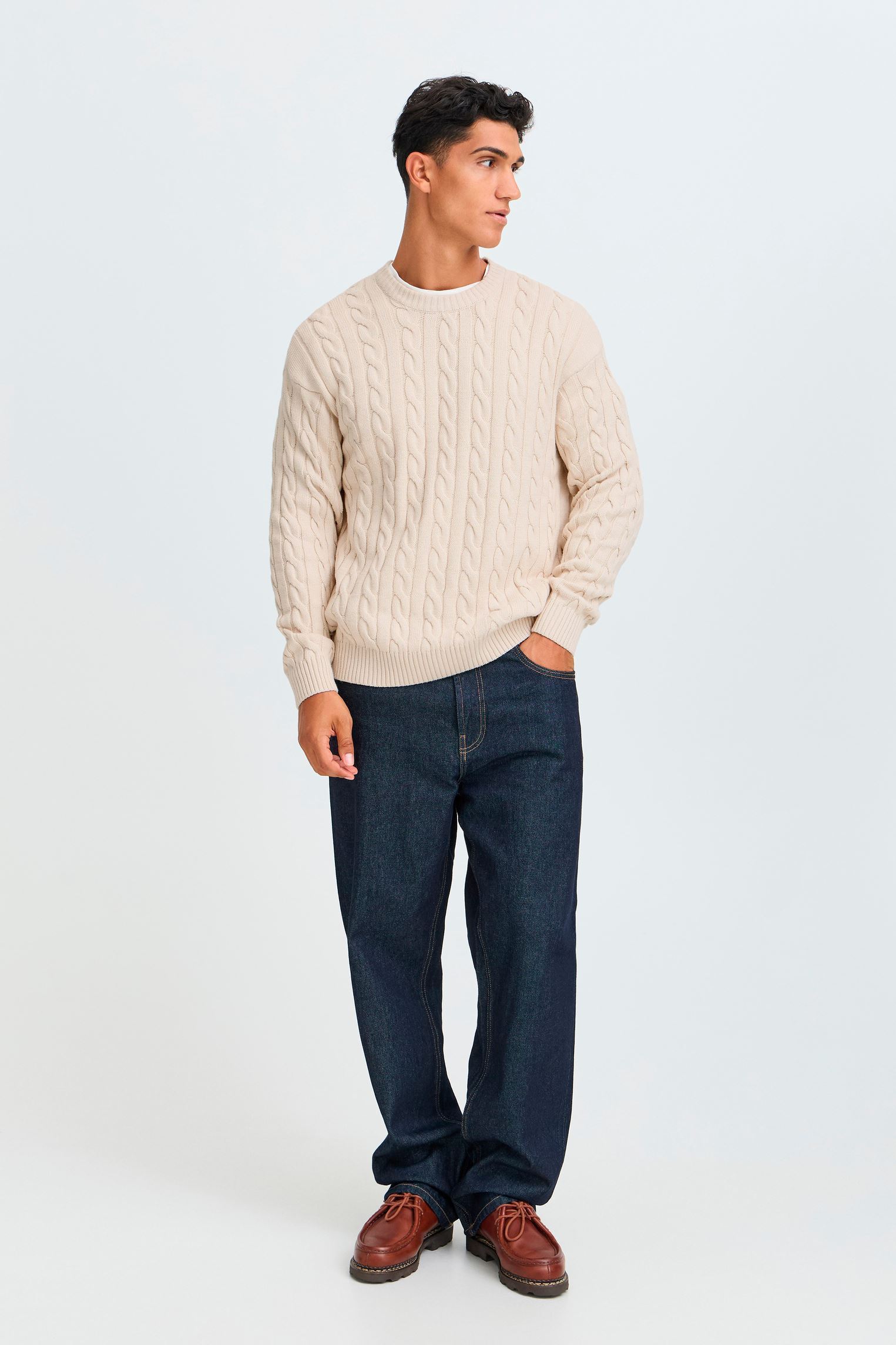 Pulls Sdmalcolm Noos homme blanc SOLID Pulls Sdmalcolm Noos homme blanc OATMEAL