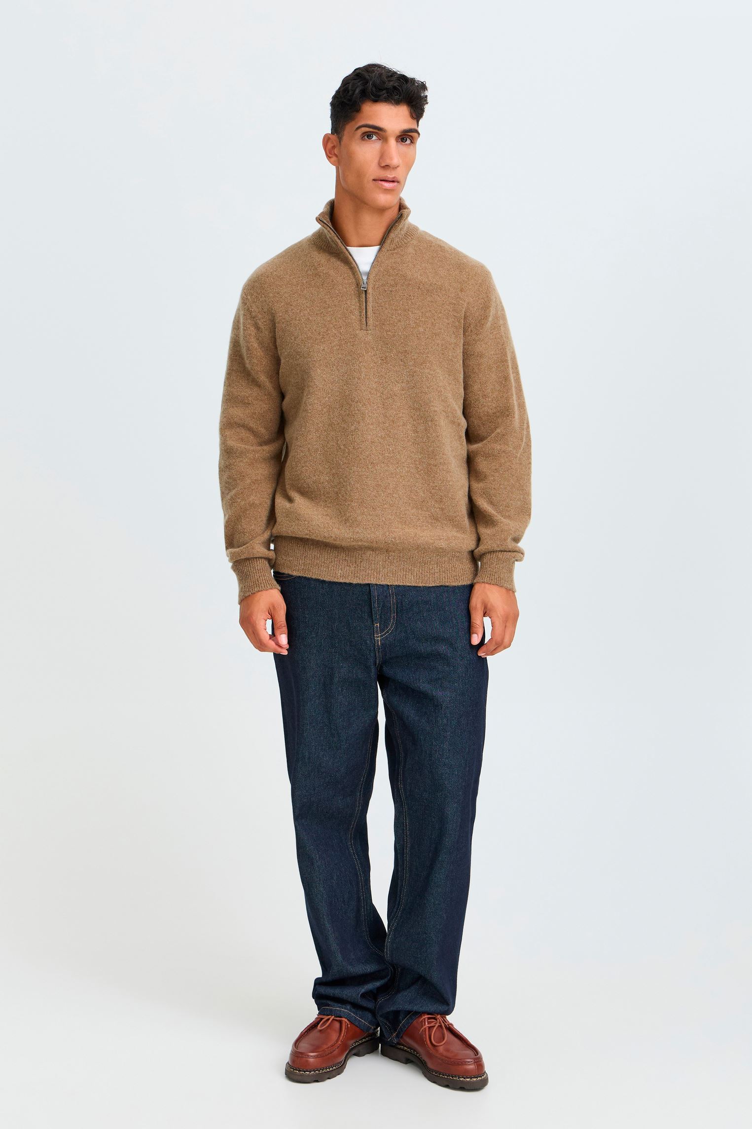 Pulls Sdrick Pullover homme marron SOLID Pulls Sdrick Pullover homme marron ERMINE MELANGE