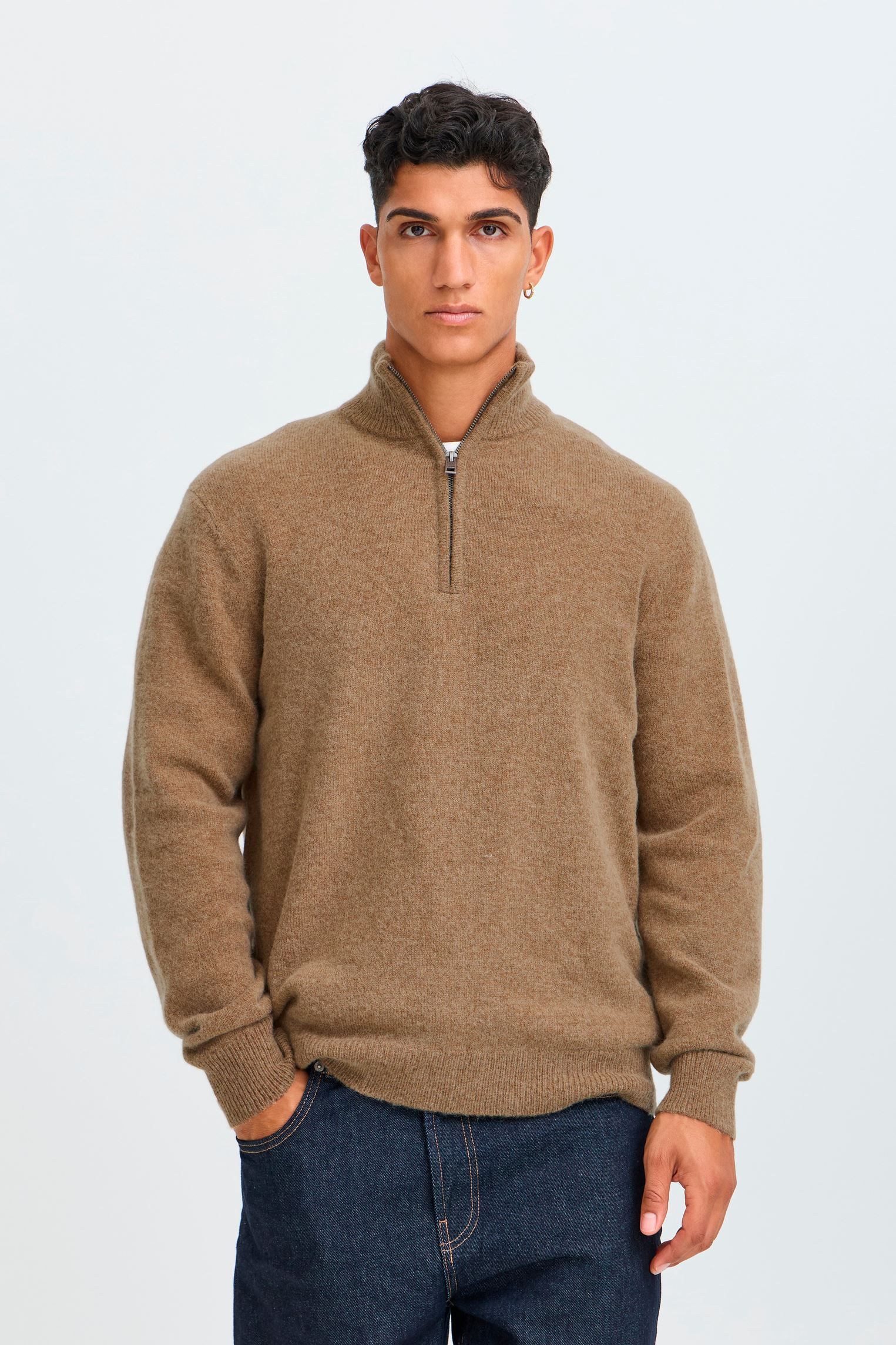 Pulls Sdrick Pullover homme marron SOLID Pulls Sdrick Pullover homme marron ERMINE MELANGE