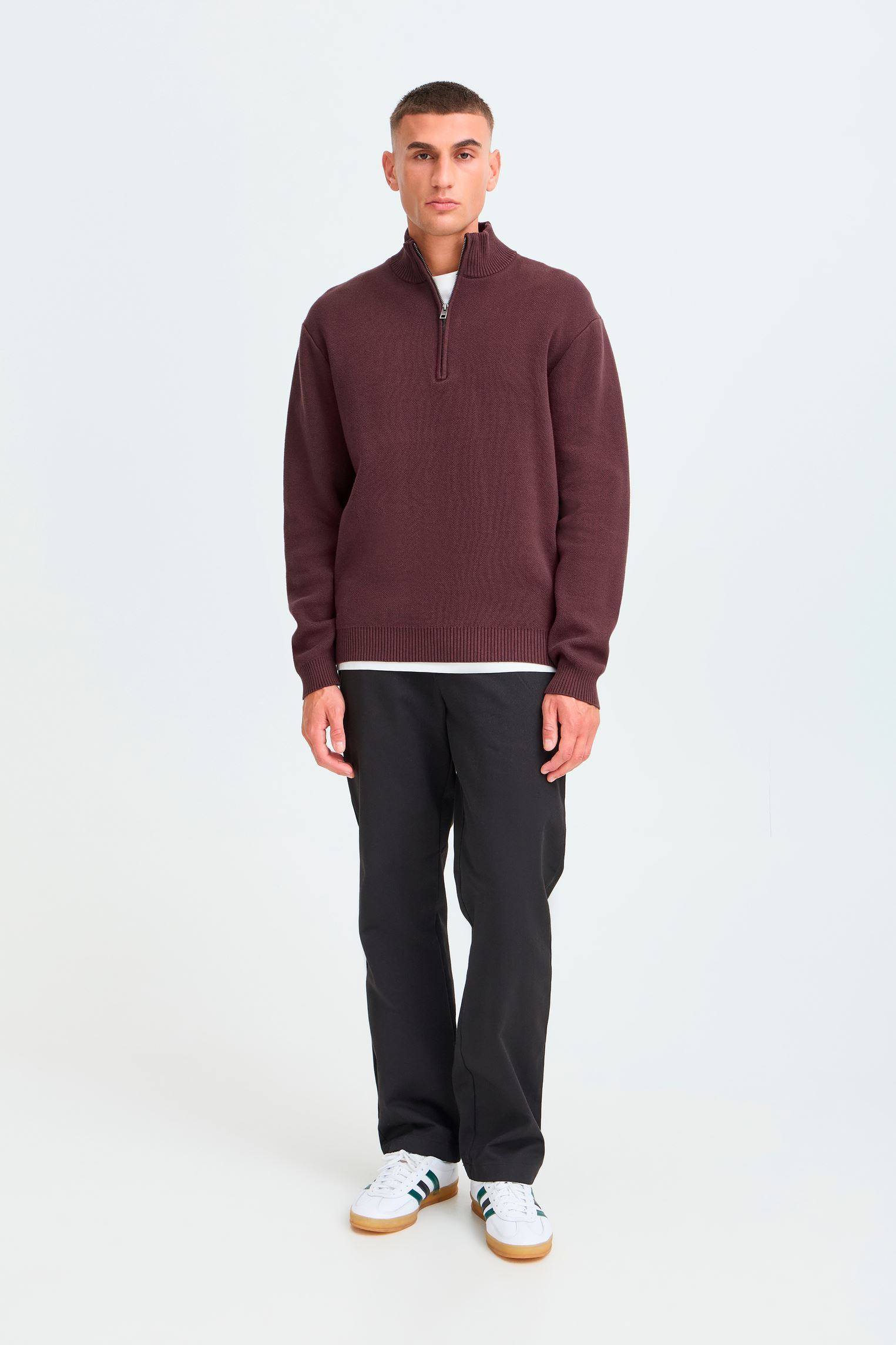 Pulls Sdryker Pullover homme bordeaux SOLID Pulls Sdryker Pullover homme bordeaux FUDGE