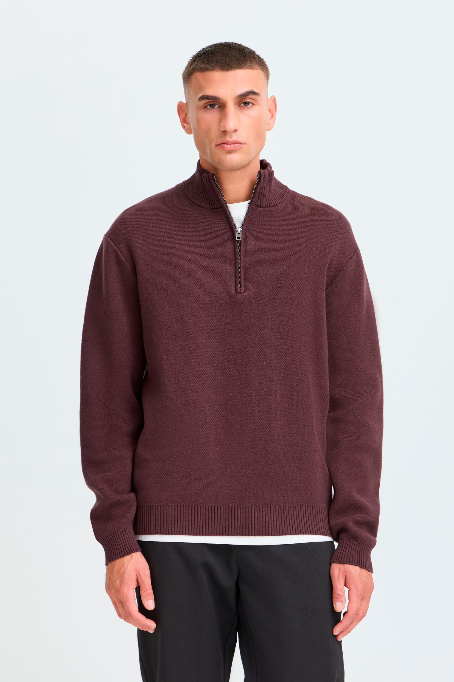 Pulls Sdryker Pullover homme bordeaux SOLID Pulls Sdryker Pullover homme bordeaux FUDGE