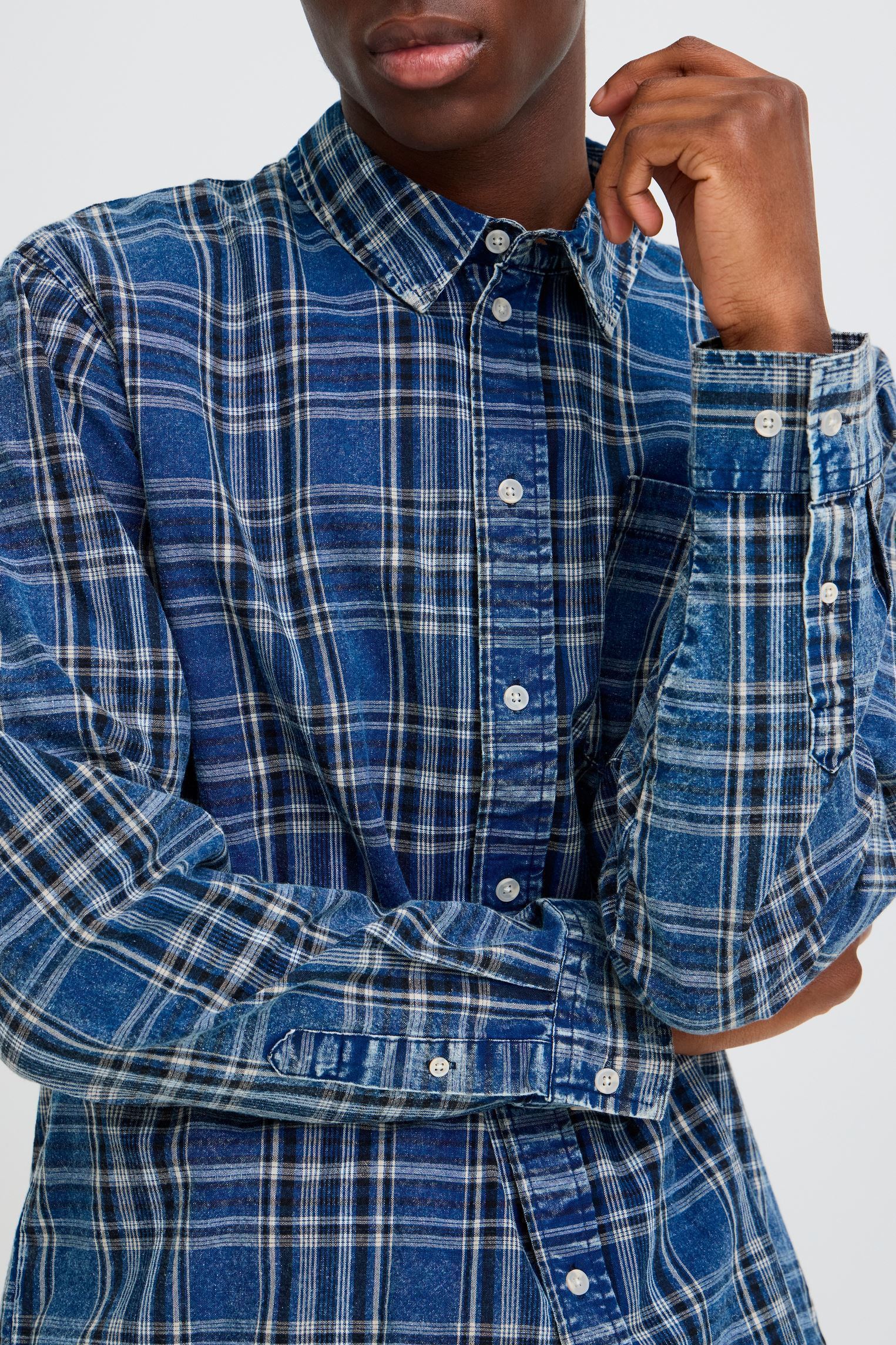 Chemises Sdubton Noos homme bleu SOLID Chemises Sdubton Noos homme bleu INSIGNIA BLUE