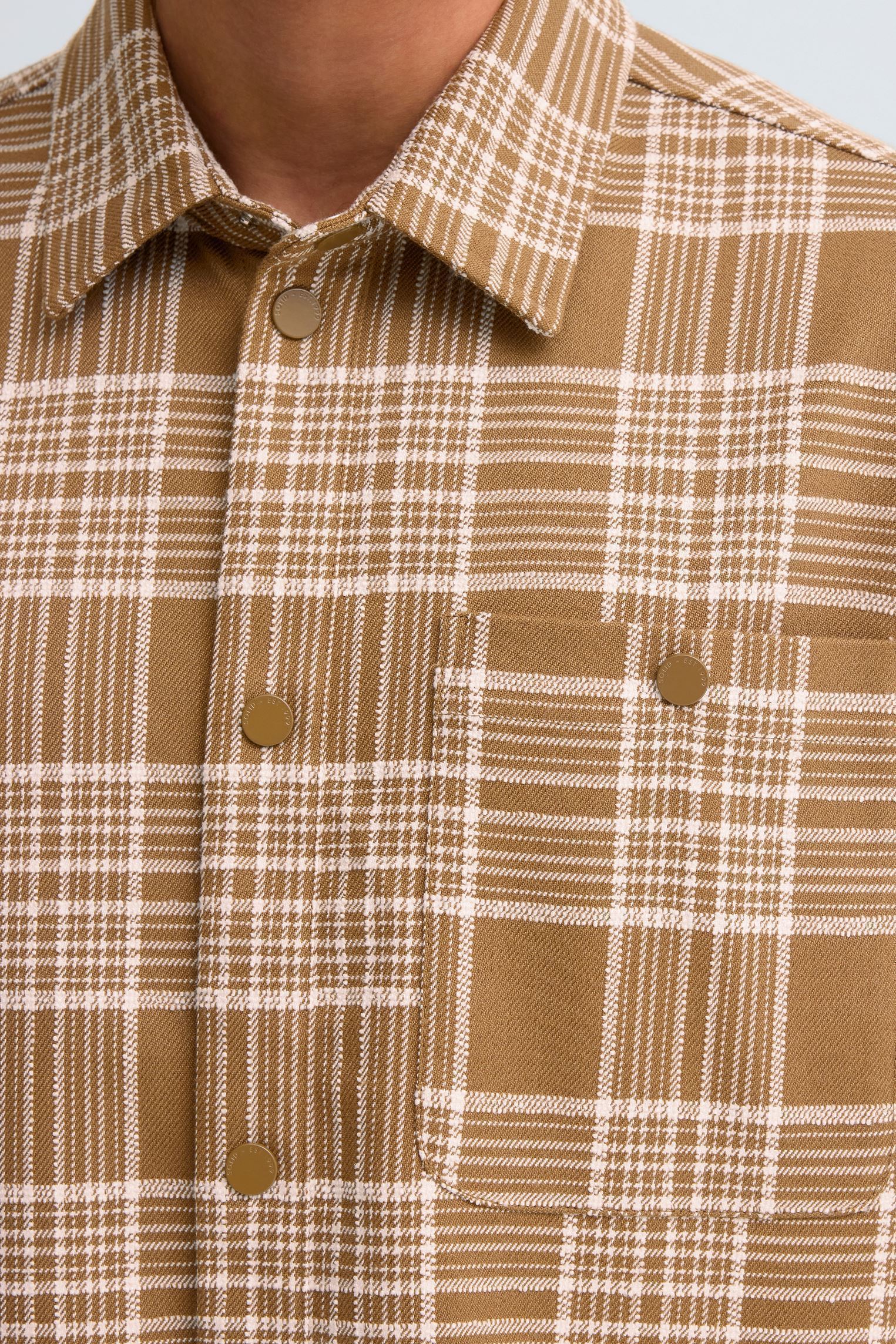 Hemden Sdvornan heren beige SOLID Hemden Sdvornan heren beige SDVORNAN 181022 ERMINE