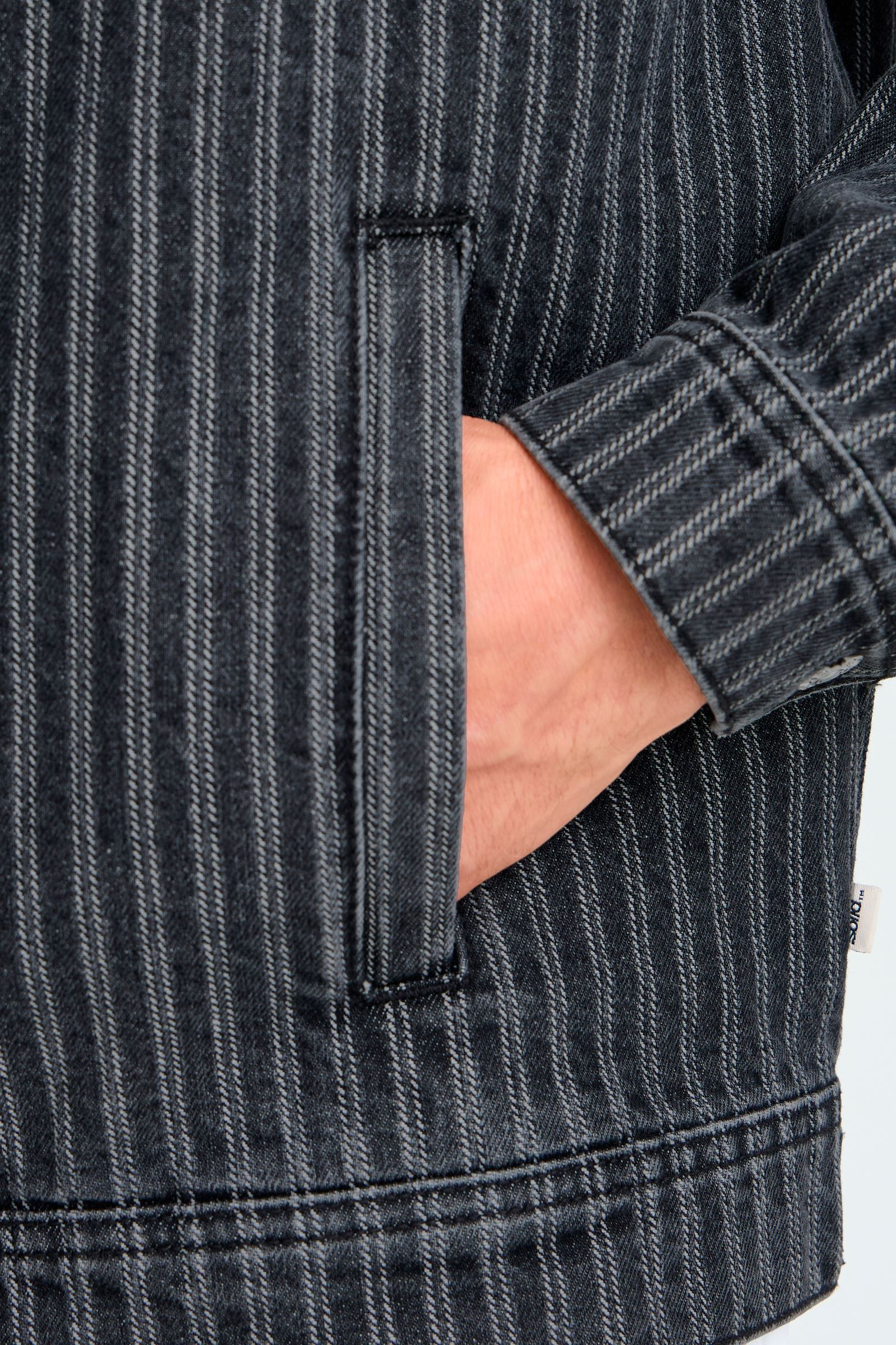 Vestes et manteaux Sdwexler homme noir SOLID Vestes et manteaux Sdwexler homme noir BLACK VINTAGE DENIM STRIPE