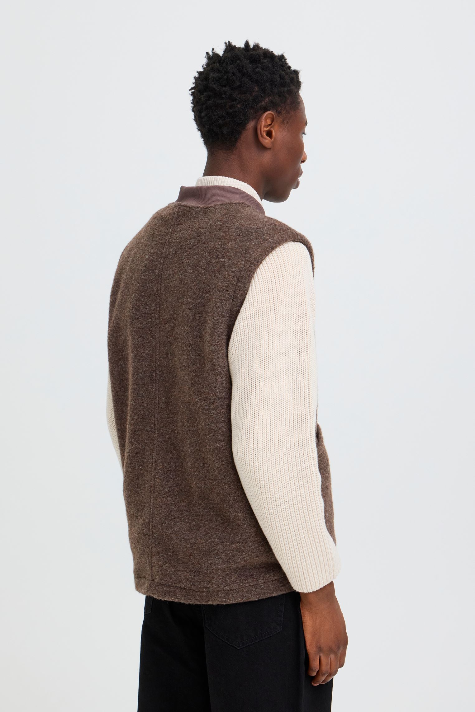 Vestes et manteaux Sward Vest homme marron SOLID Vestes et manteaux Sward Vest homme marron BRACKEN