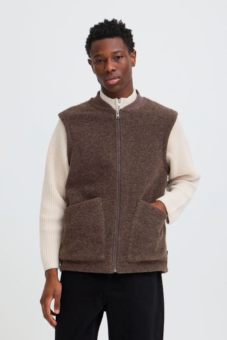 SOLID Vestes et manteaux Sward Vest homme marron