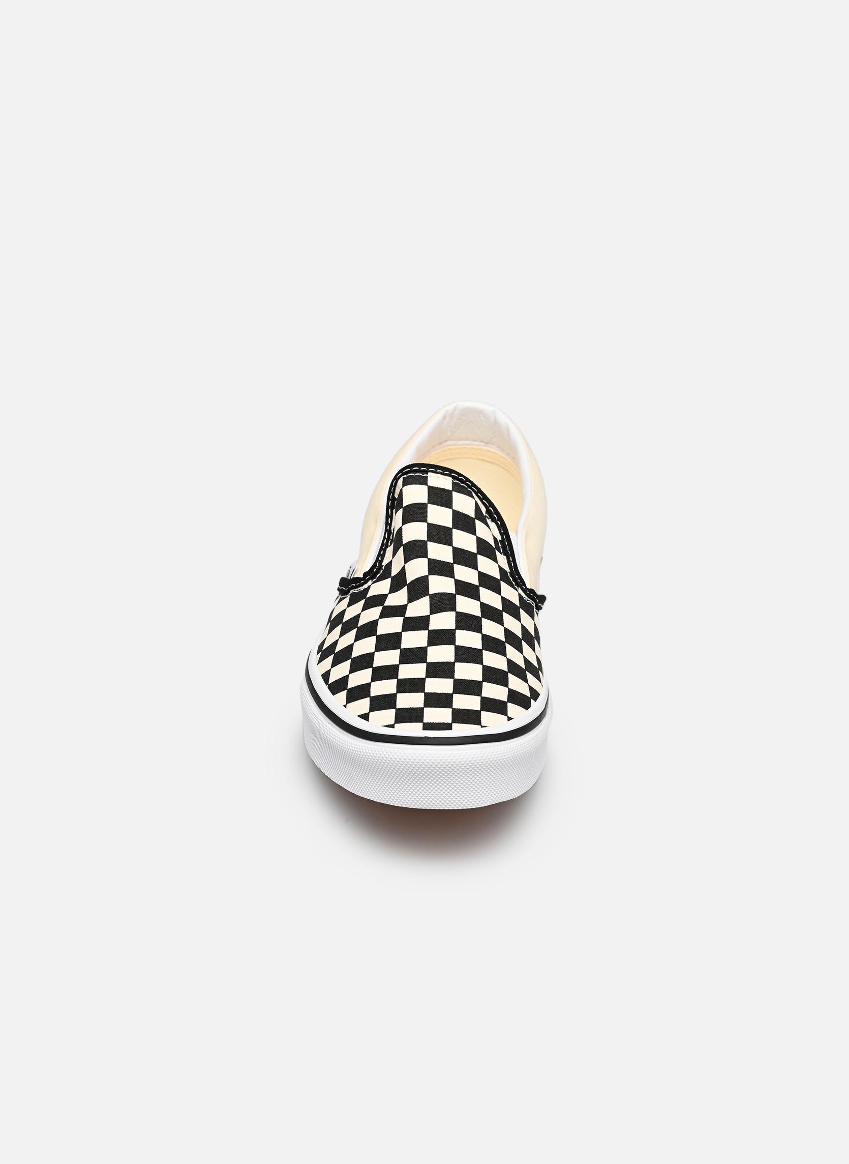 Baskets basses Classic Slip-On checkerboard blanc Vans Baskets basses Classic Slip-On checkerboard blanc BLK&WHT