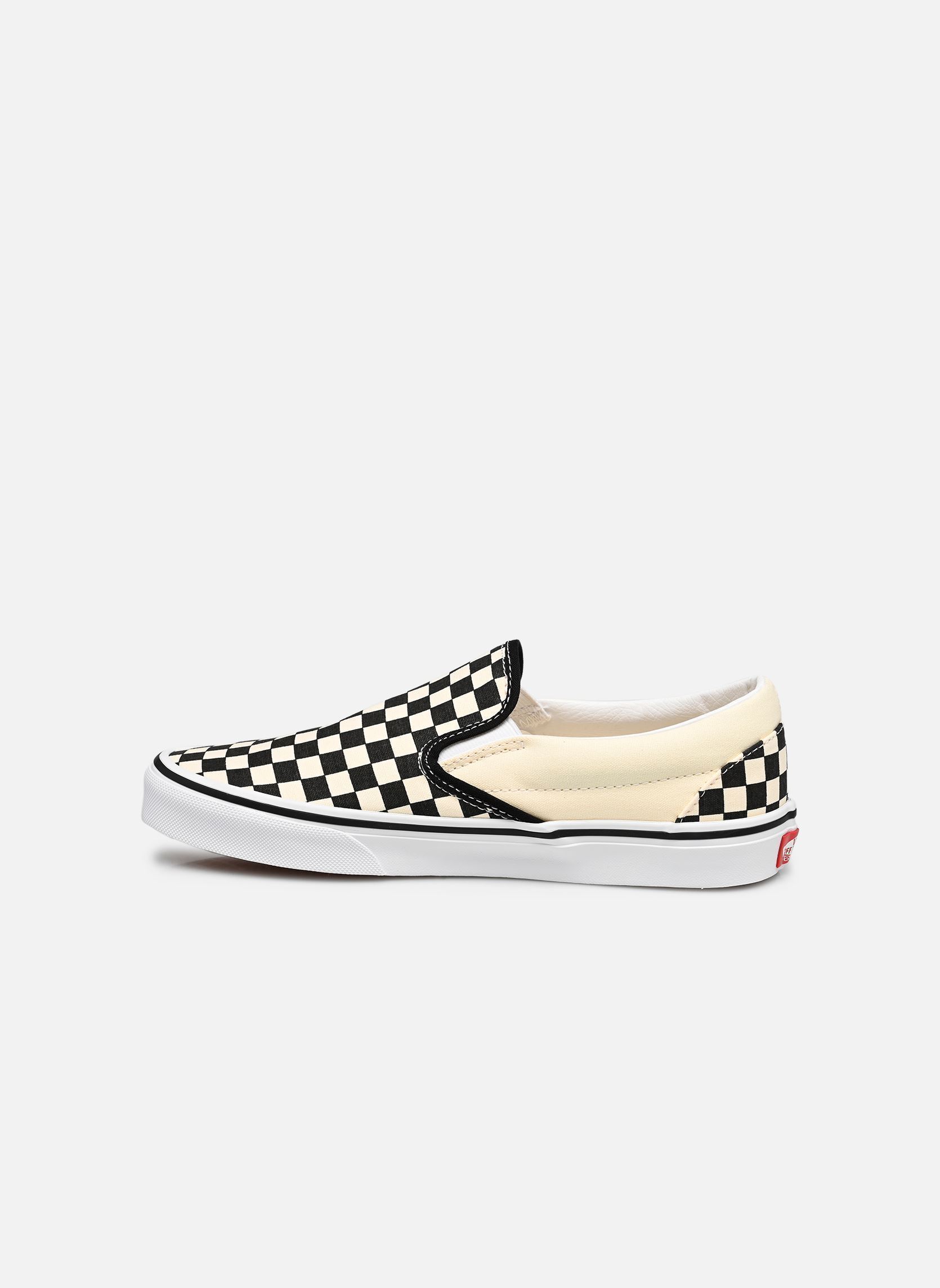 Baskets basses Classic Slip-On checkerboard blanc Vans Baskets basses Classic Slip-On checkerboard blanc BLK&WHT
