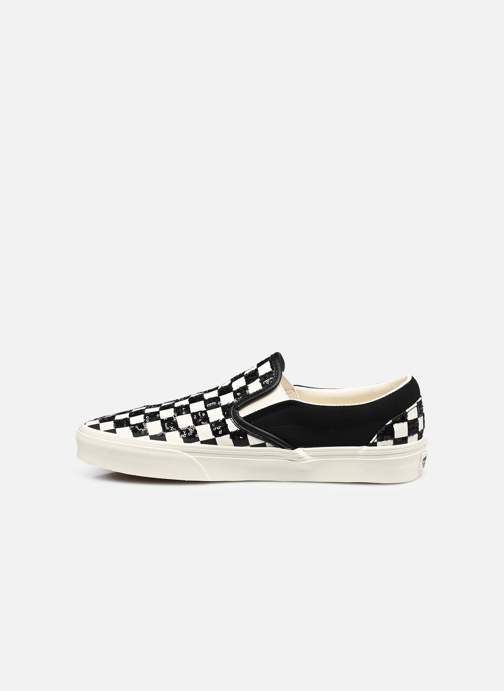 Baskets basses Classic Slip-On checkerboard femme noir Vans Baskets basses Classic Slip-On checkerboard femme noir BEADED CHECKERBOARD