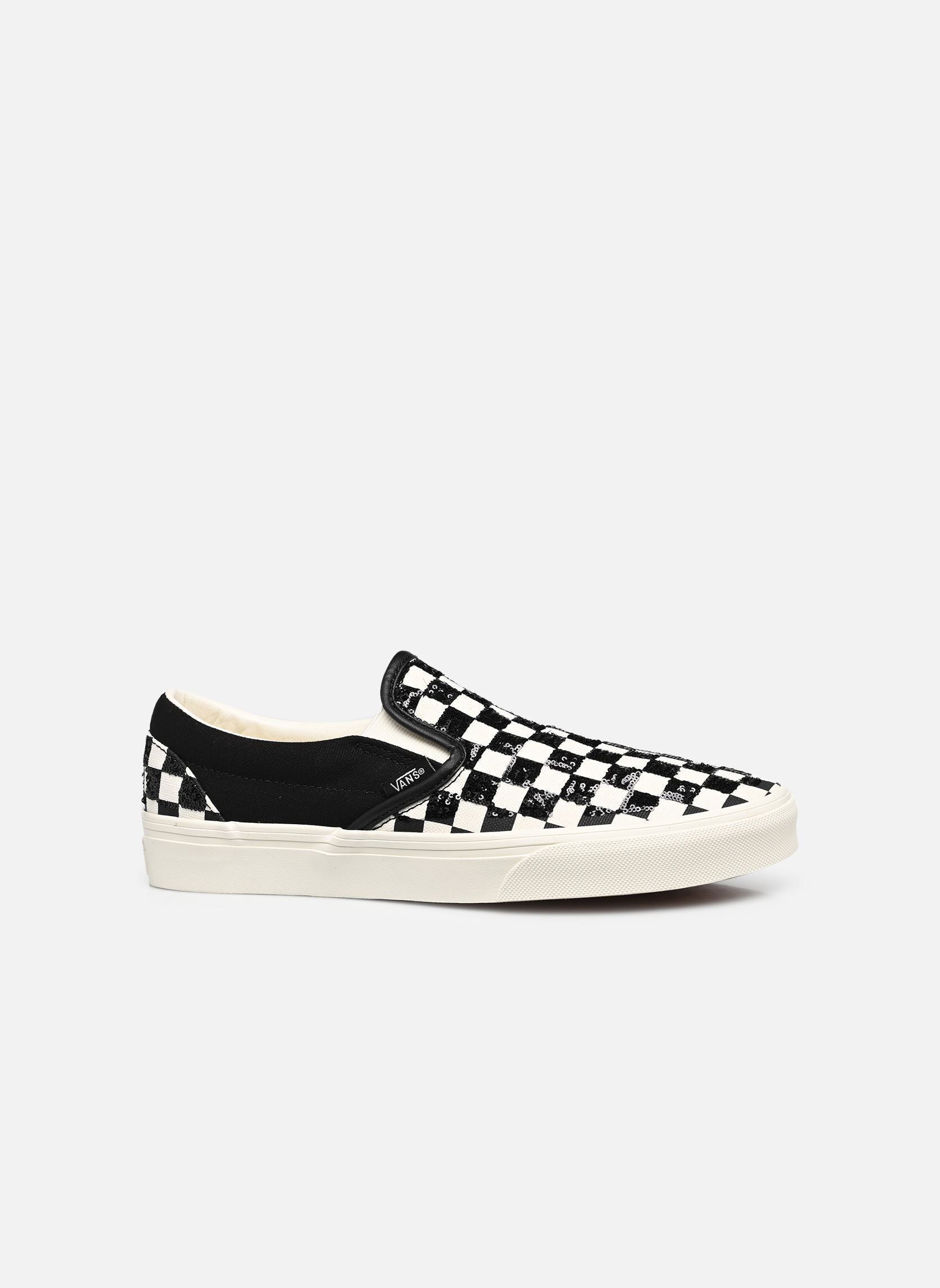 Baskets basses Classic Slip-On checkerboard femme noir Vans Baskets basses Classic Slip-On checkerboard femme noir BEADED CHECKERBOARD