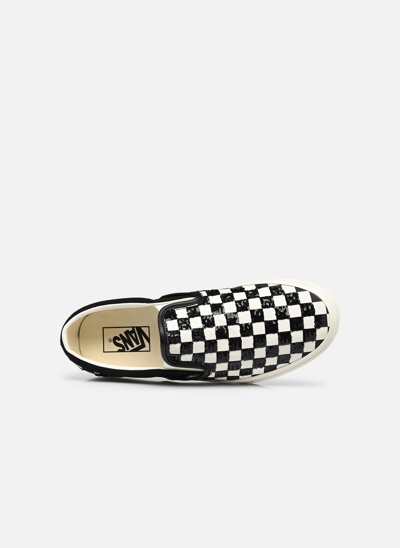 Baskets basses Classic Slip-On checkerboard femme noir Vans Baskets basses Classic Slip-On checkerboard femme noir BEADED CHECKERBOARD