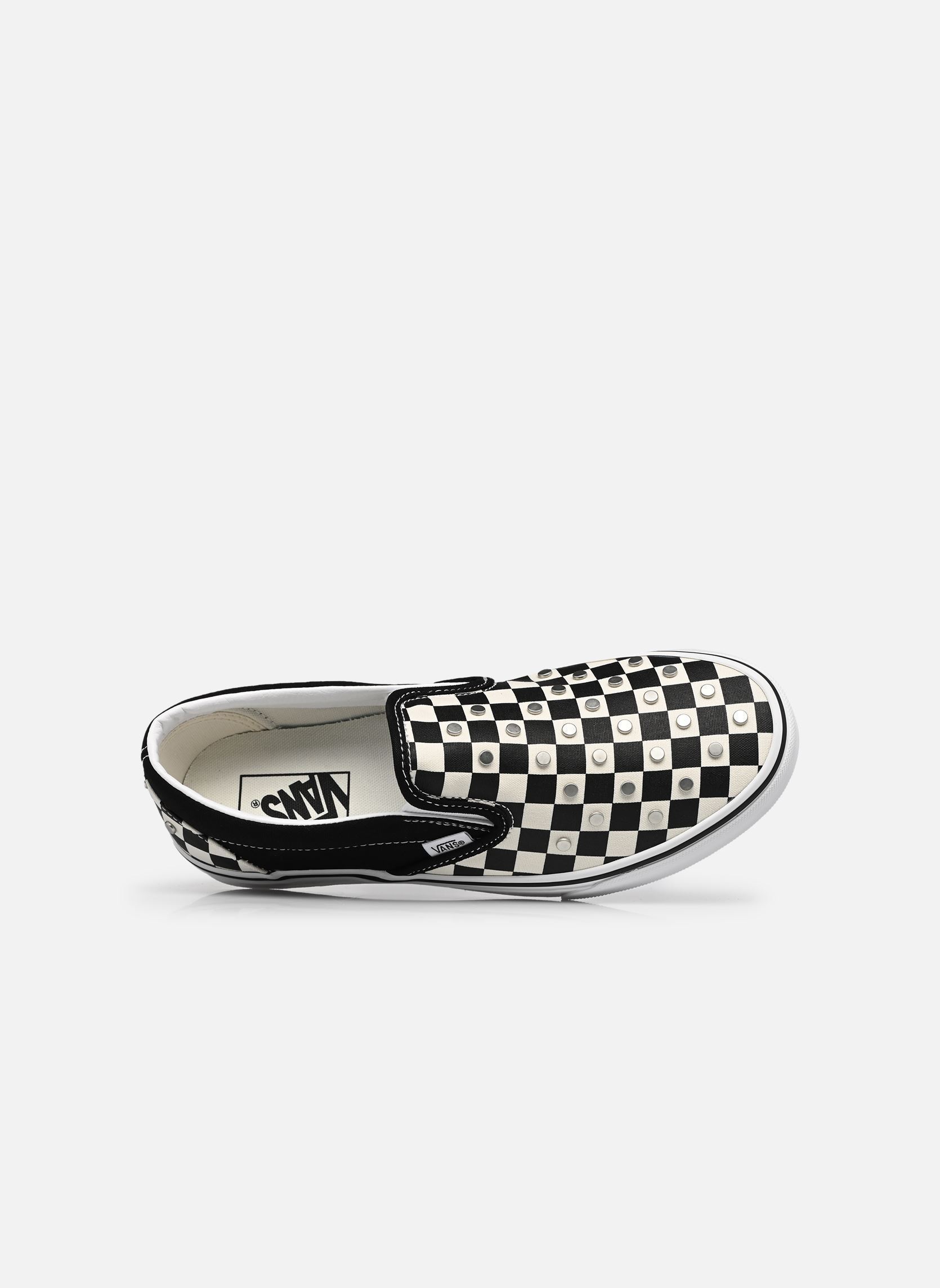 Baskets basses Classic Slip-On checkerboard femme noir Vans Baskets basses Classic Slip-On checkerboard femme noir STUDS BLACK