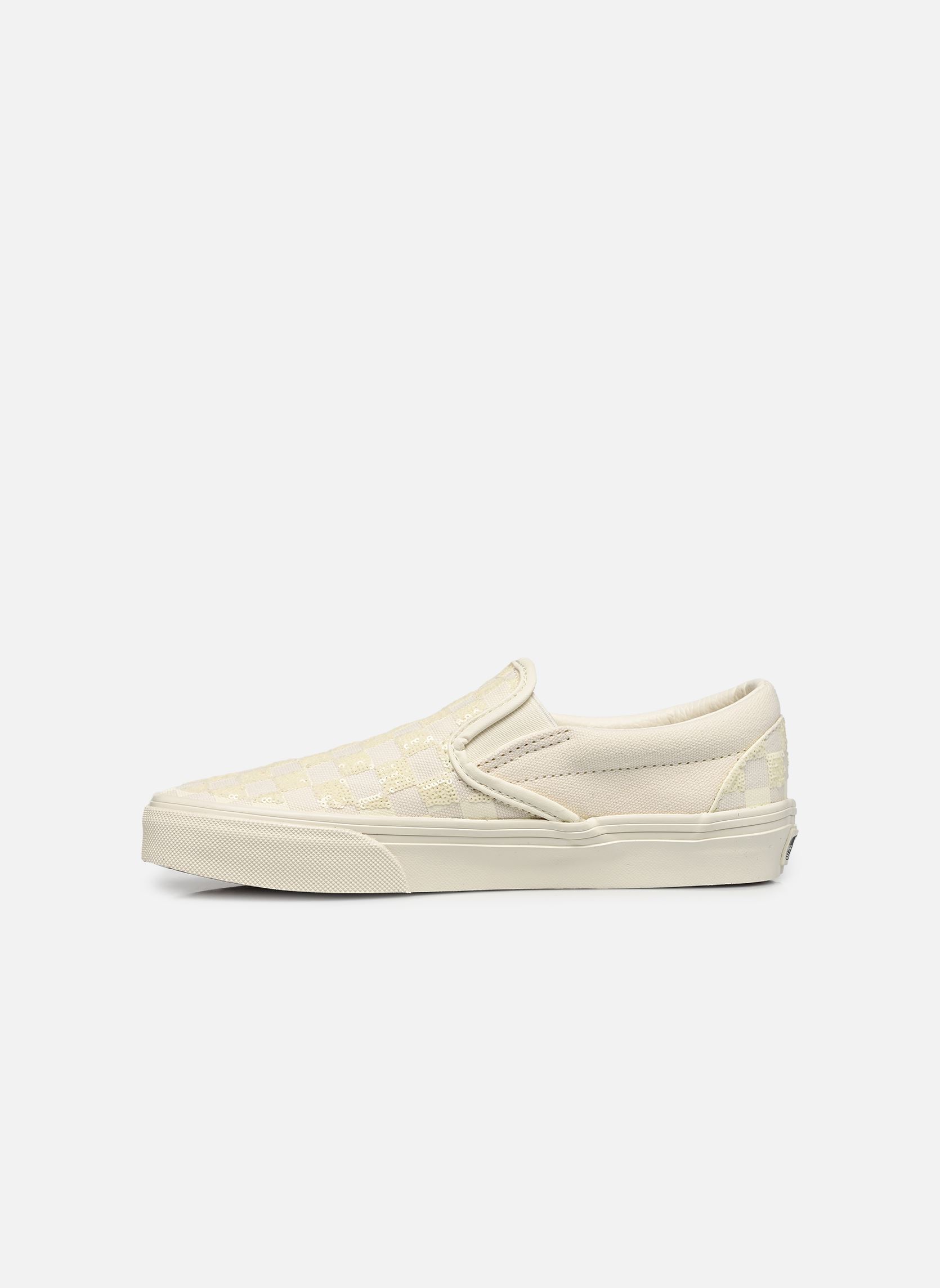 Baskets basses Classic Slip-On checkerboard femme blanc Vans Baskets basses Classic Slip-On checkerboard femme blanc WHITE CHECKERBO