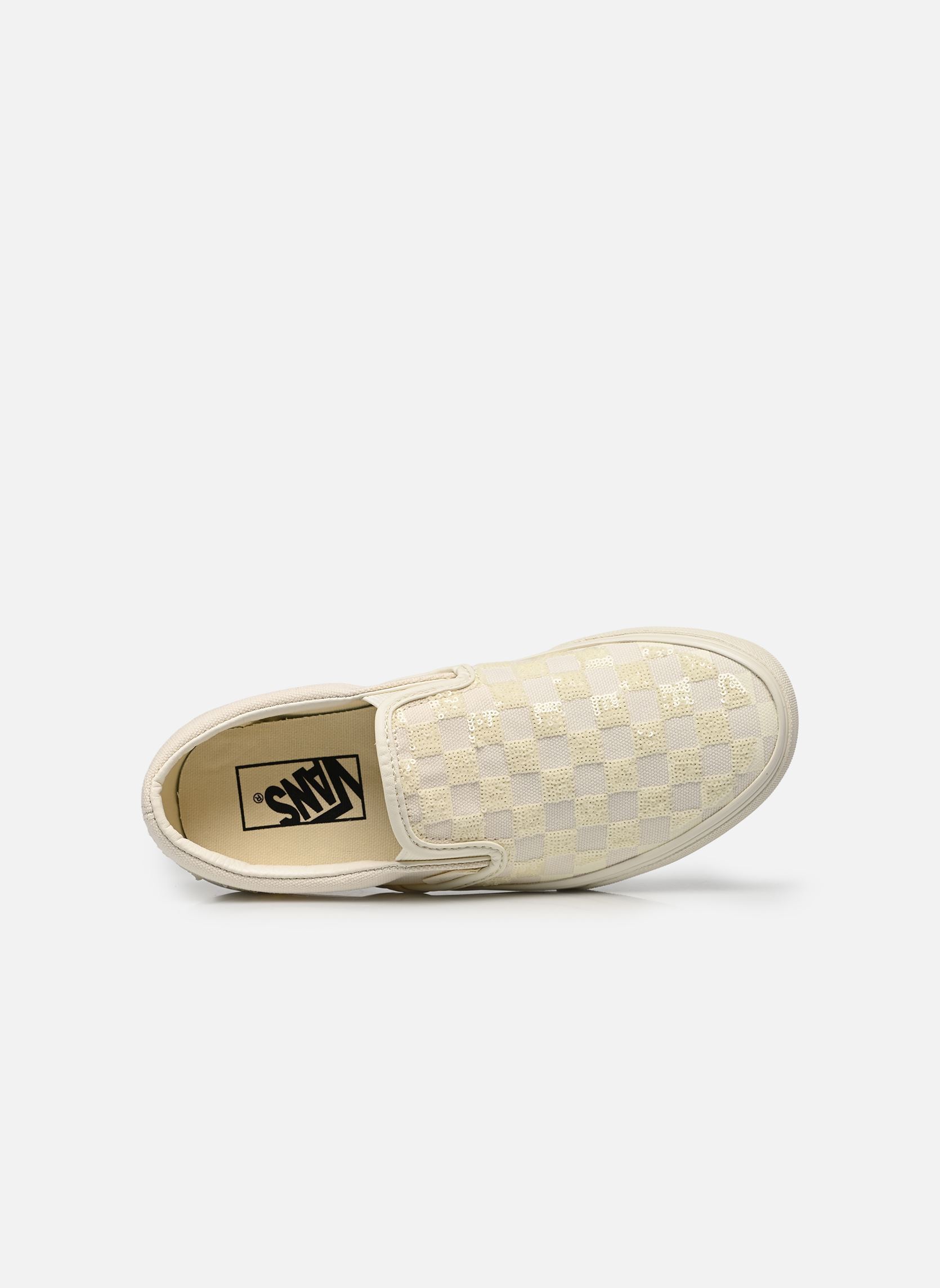 Baskets basses Classic Slip-On checkerboard femme blanc Vans Baskets basses Classic Slip-On checkerboard femme blanc WHITE CHECKERBO