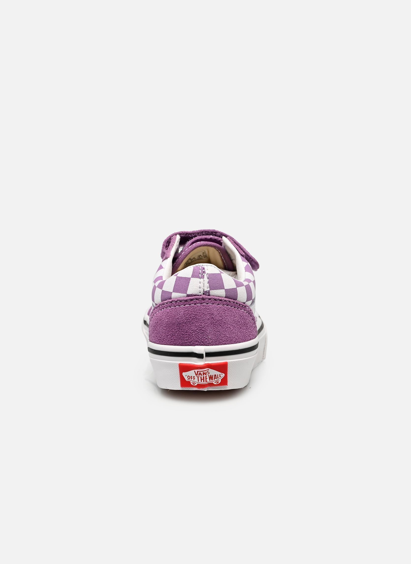 Niedrige Sneaker Old Skool V Checkerboard mädchen violett Vans Niedrige Sneaker Old Skool V Checkerboard mädchen violett PRISM PURPLE
