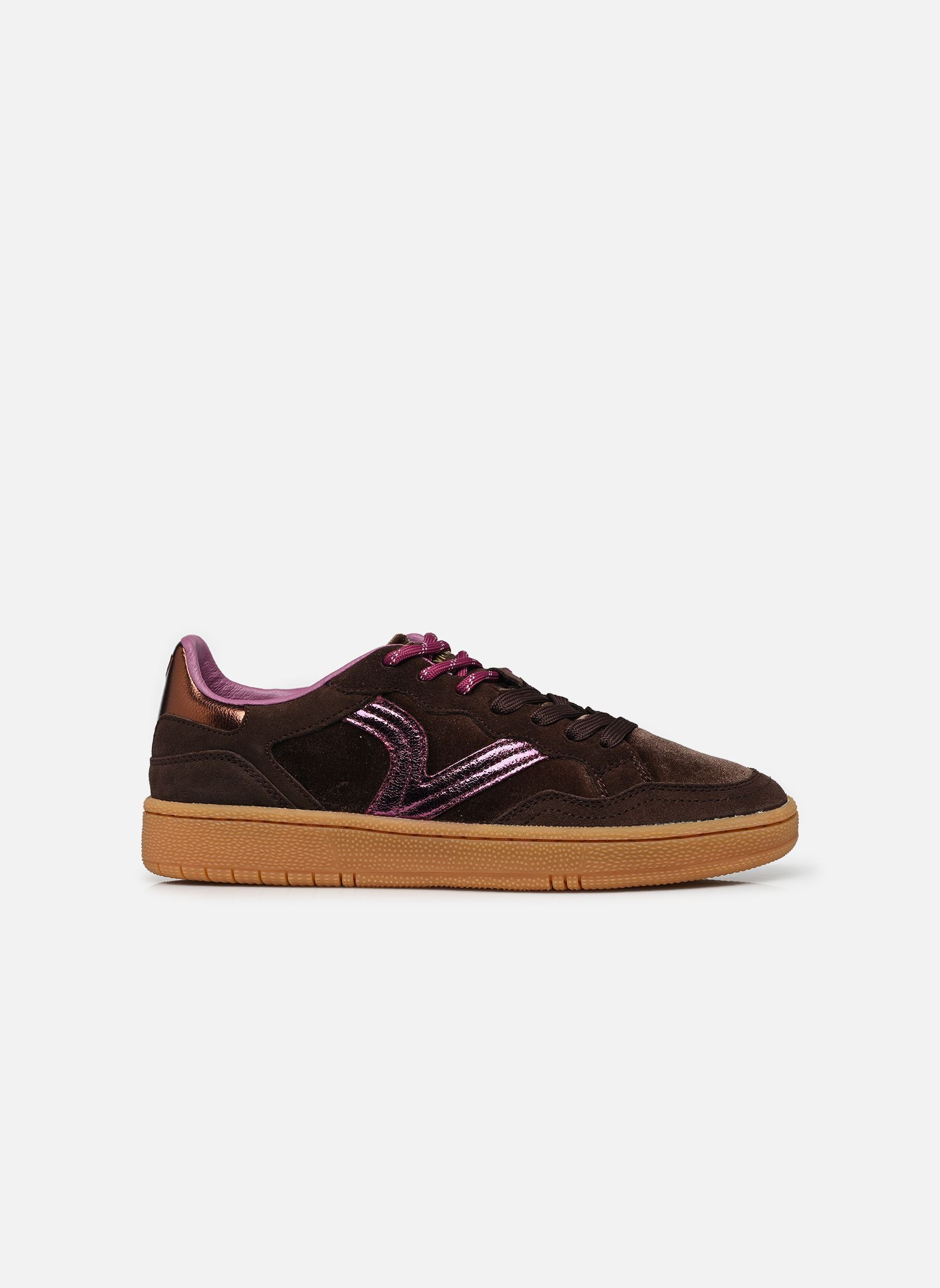 Sneakers Smash Velvet dames bruin Victoria Sneakers Smash Velvet dames bruin MARRON