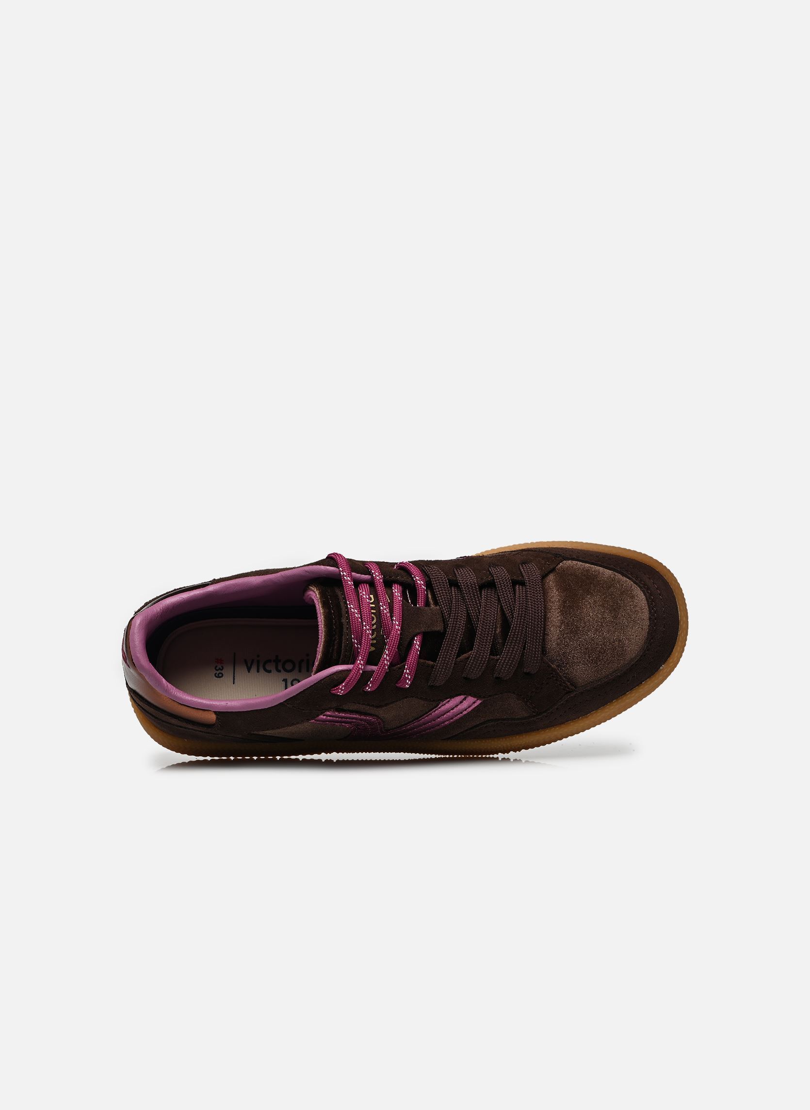 Sneakers Smash Velvet dames bruin Victoria Sneakers Smash Velvet dames bruin MARRON