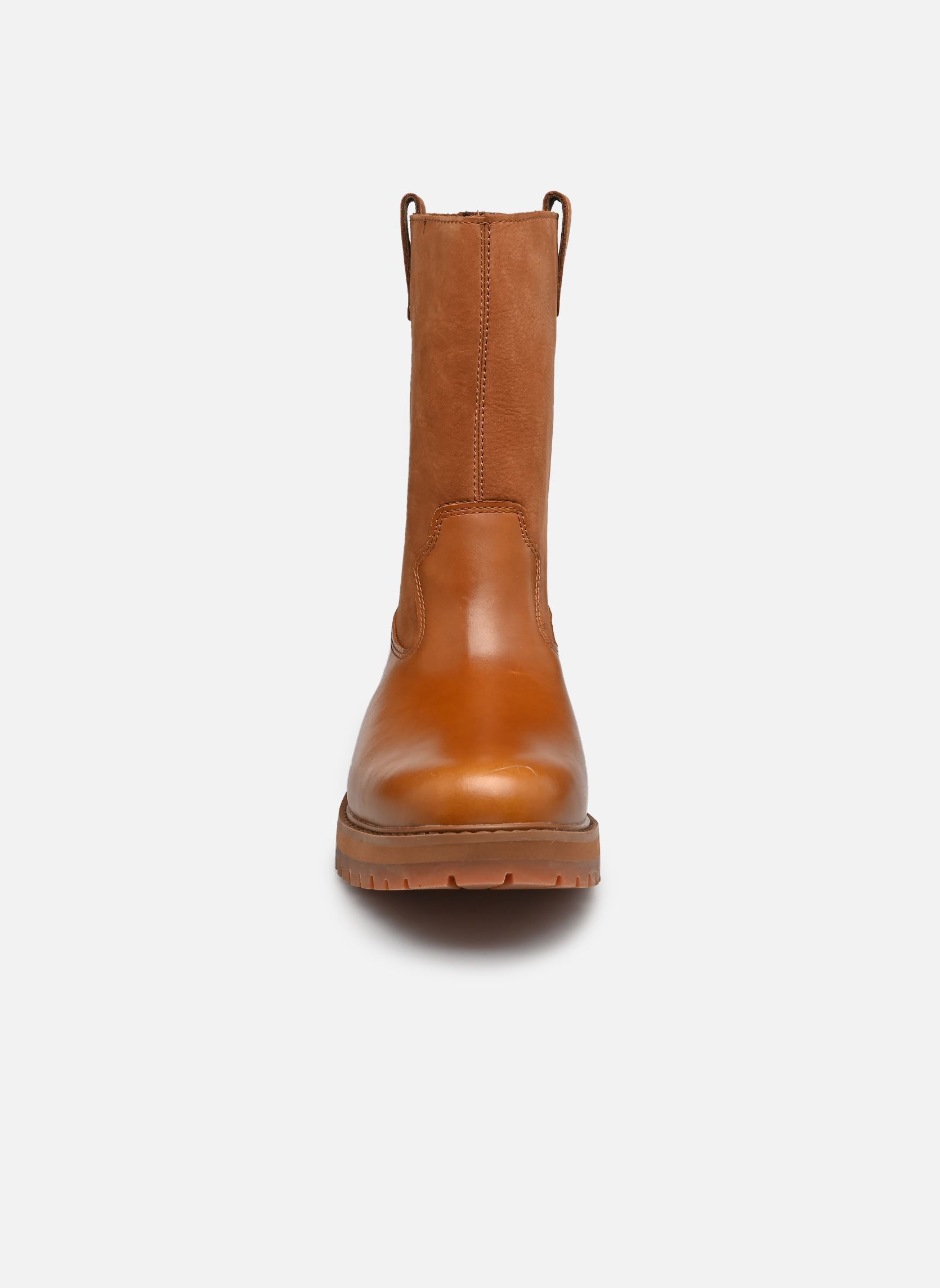 Bottines et boots BRITTON DRIVE MID PULL ON BOOT femme marron Timberland Bottines et boots BRITTON DRIVE MID PULL ON BOOT femme marron MEDIUM BROWN FULL GRAIN