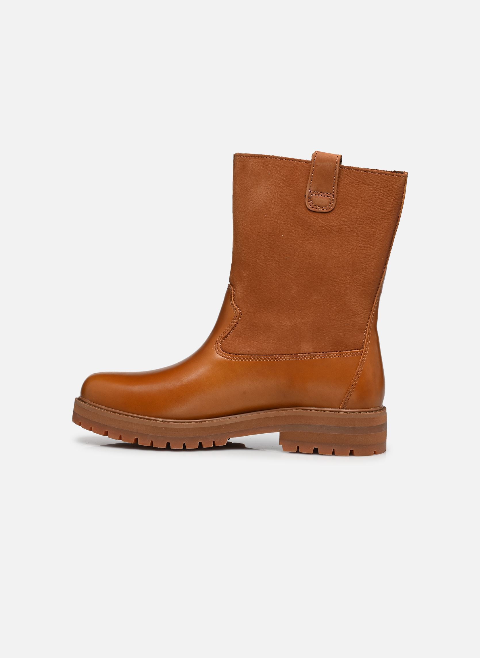 Bottines et boots BRITTON DRIVE MID PULL ON BOOT femme marron Timberland Bottines et boots BRITTON DRIVE MID PULL ON BOOT femme marron MEDIUM BROWN FULL GRAIN