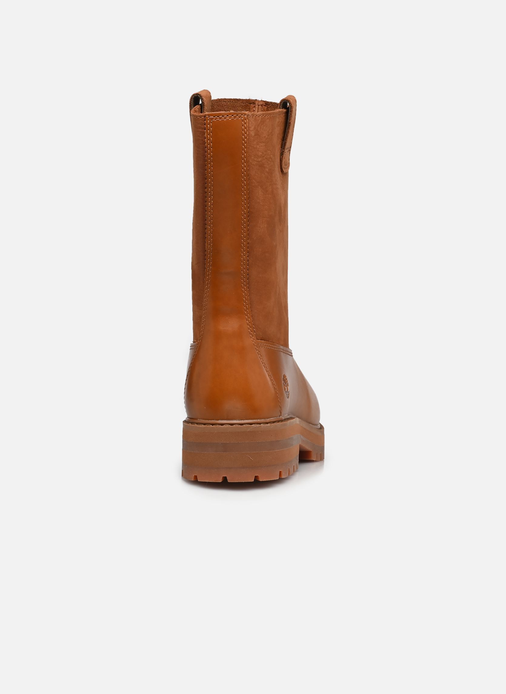 Bottines et boots BRITTON DRIVE MID PULL ON BOOT femme marron Timberland Bottines et boots BRITTON DRIVE MID PULL ON BOOT femme marron MEDIUM BROWN FULL GRAIN
