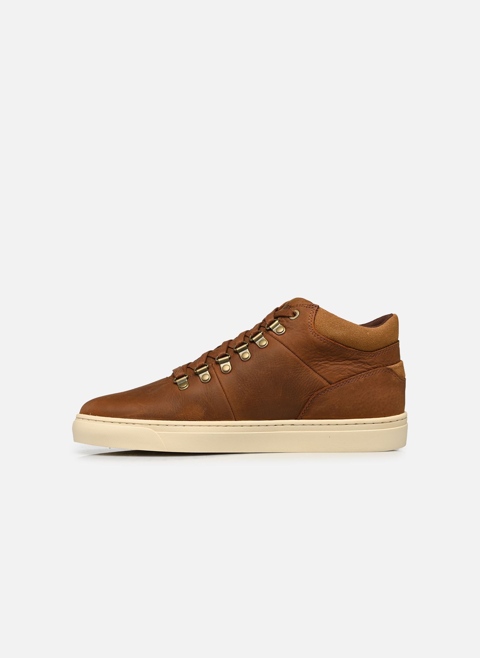 Baskets LISBON HILL MID SNEAKER homme marron Timberland Baskets LISBON HILL MID SNEAKER homme marron MEDIUM BROWN FULL GRAIN