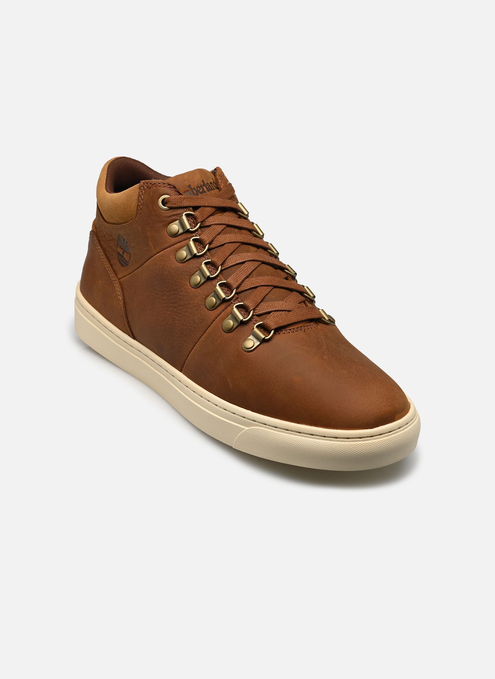 Baskets LISBON HILL MID SNEAKER homme marron Timberland Baskets LISBON HILL MID SNEAKER homme marron MEDIUM BROWN FULL GRAIN