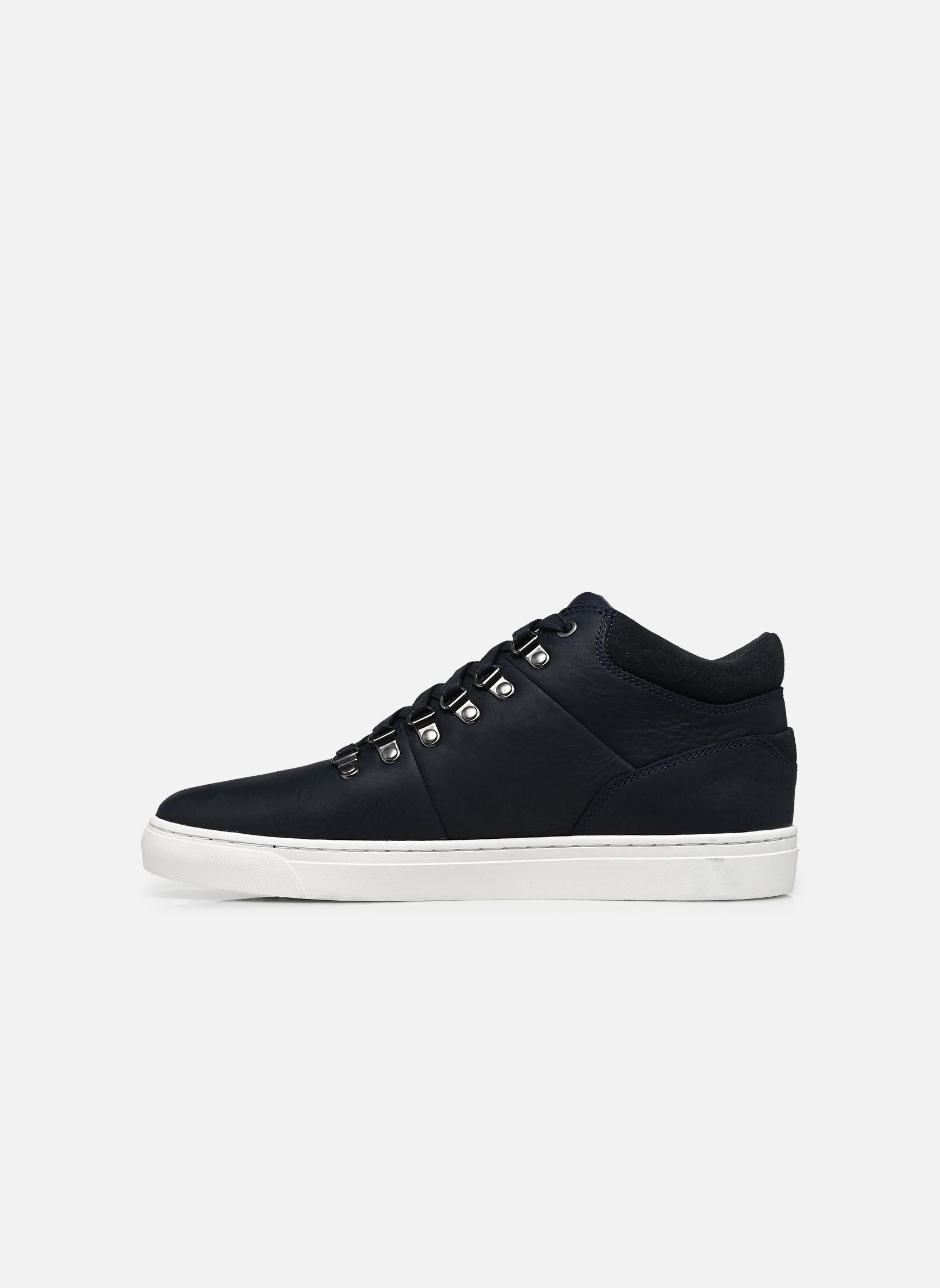 Baskets LISBON HILL MID SNEAKER homme bleu Timberland Baskets LISBON HILL MID SNEAKER homme bleu DARK BLUE FULL GRAIN