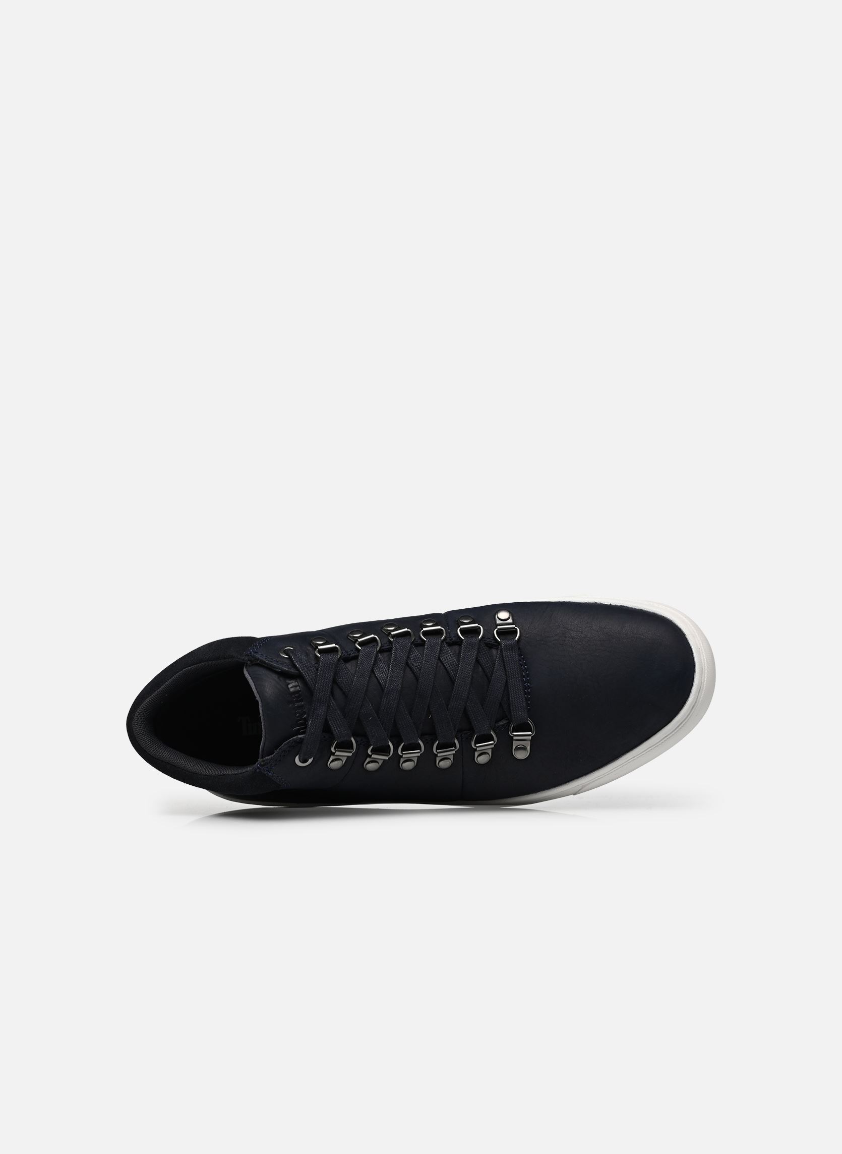 Baskets LISBON HILL MID SNEAKER homme bleu Timberland Baskets LISBON HILL MID SNEAKER homme bleu DARK BLUE FULL GRAIN