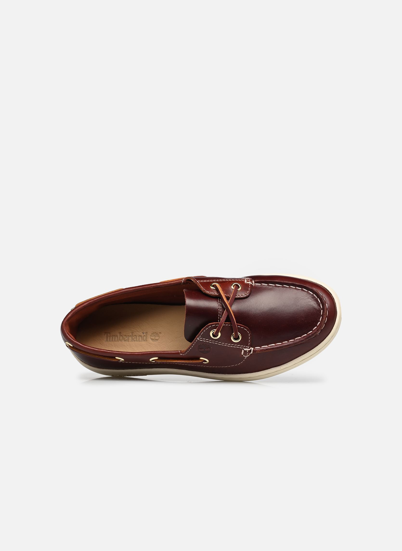 Chaussures bateaux PORTOFINO PIER BOAT femme marron Timberland Chaussures bateaux PORTOFINO PIER BOAT femme marron BURGUNDY FULL GRAIN