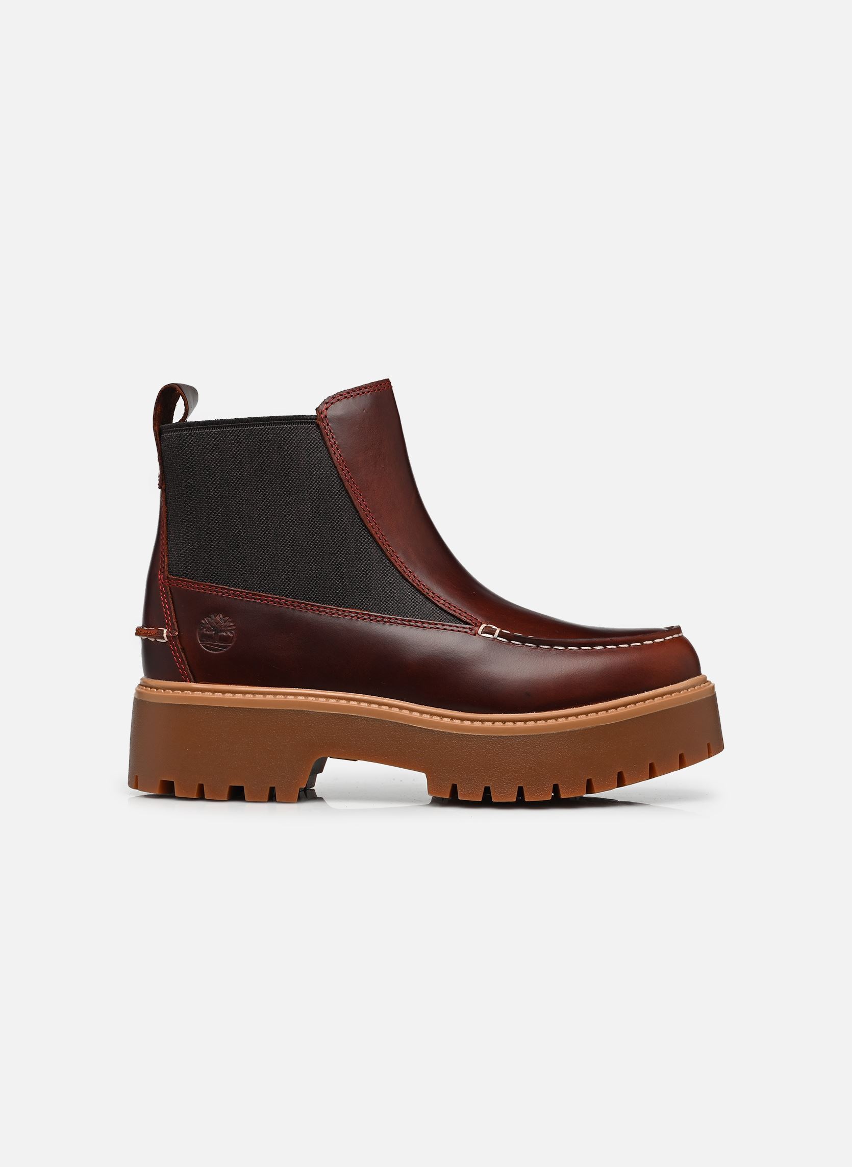 Enkellaarzen en boots STONE STREET MID CHELSEA BOOT dames bruin Timberland Enkellaarzen en boots STONE STREET MID CHELSEA BOOT dames bruin BURGUNDY FULL GRAIN