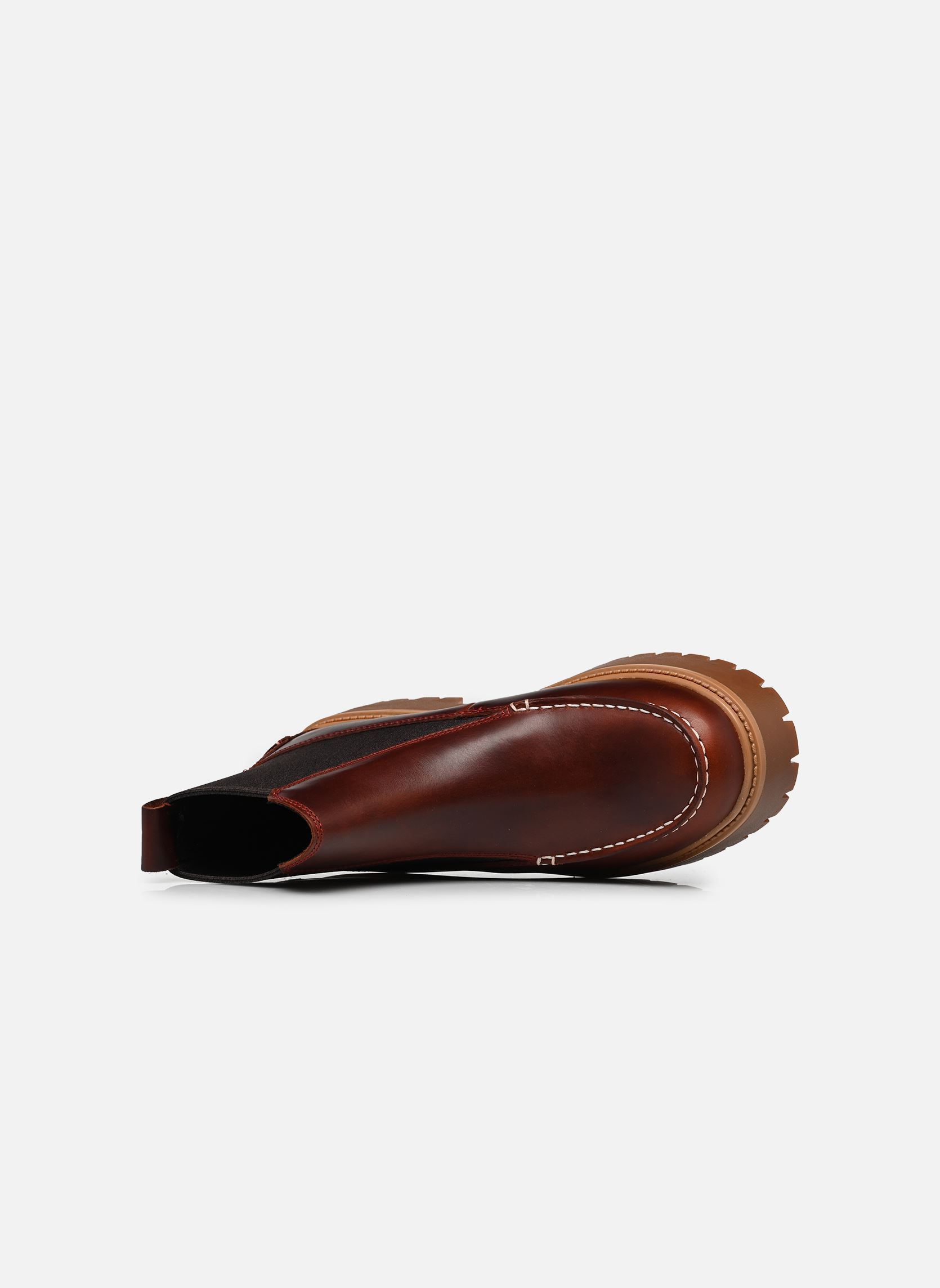 Enkellaarzen en boots STONE STREET MID CHELSEA BOOT dames bruin Timberland Enkellaarzen en boots STONE STREET MID CHELSEA BOOT dames bruin BURGUNDY FULL GRAIN