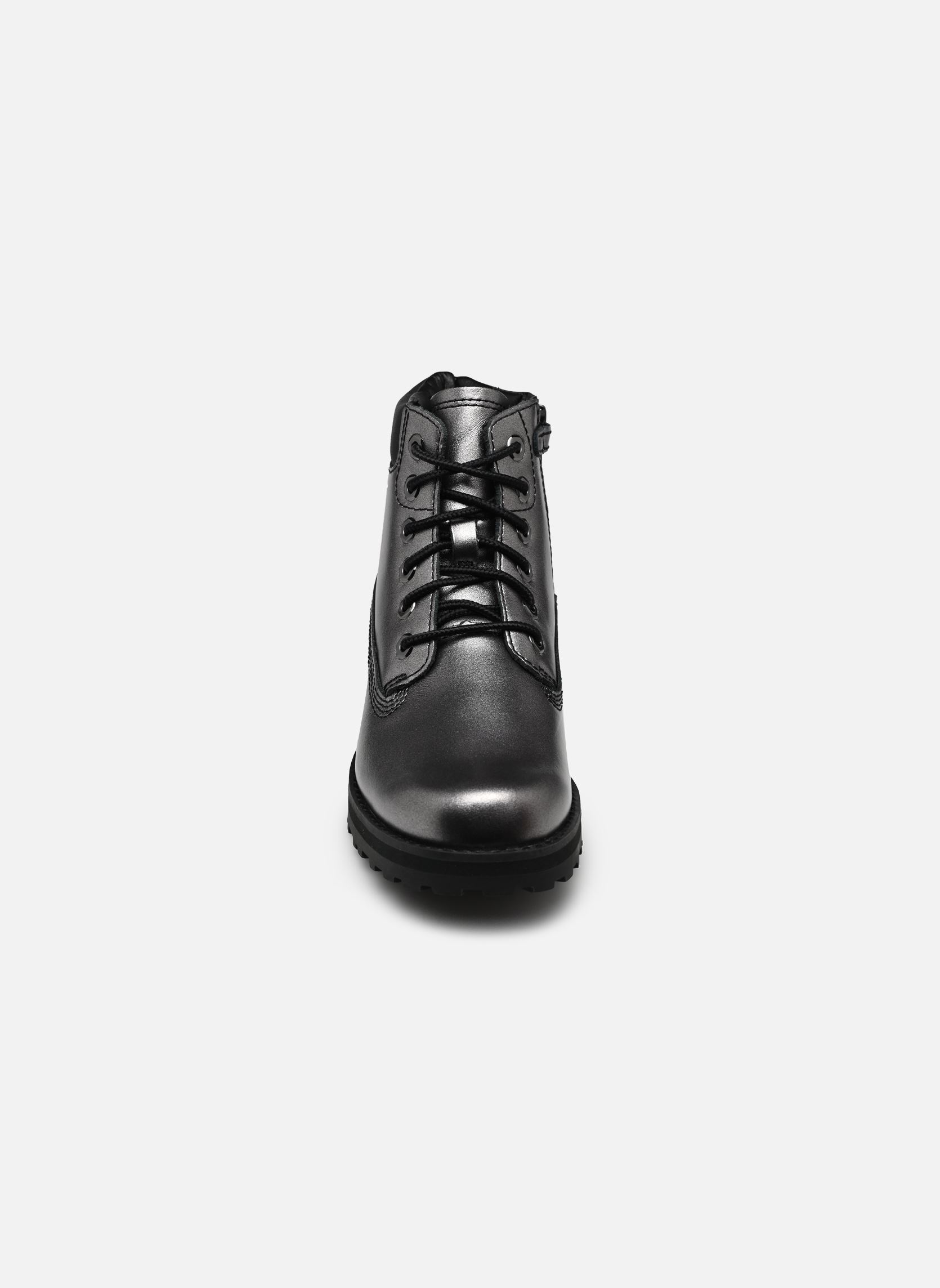 Bottines et bottes Courma Kid MID LACE UP BOOT argent Timberland Bottines et bottes Courma Kid MID LACE UP BOOT argent SILVER FULL GRAIN