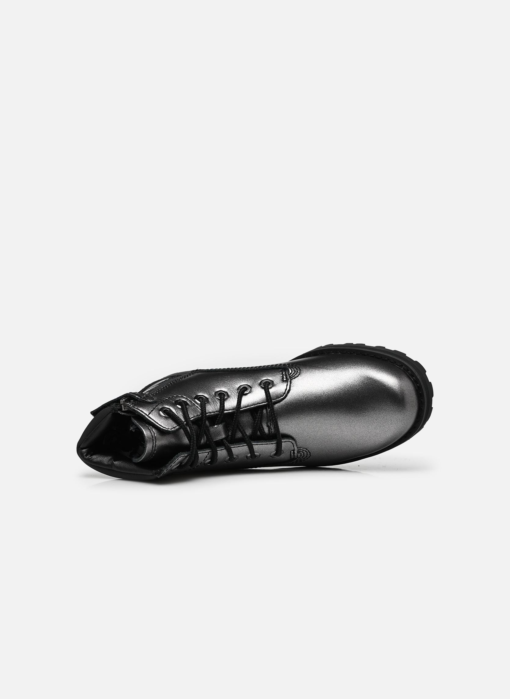 Bottines et bottes Courma Kid MID LACE UP BOOT argent Timberland Bottines et bottes Courma Kid MID LACE UP BOOT argent SILVER FULL GRAIN